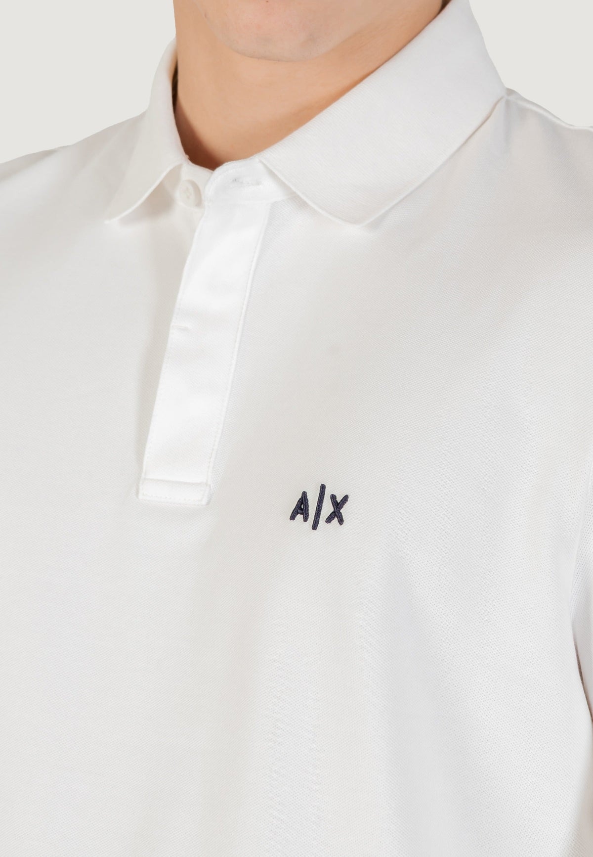 Armani Exchange Polo met Lange Mouwen – Wit