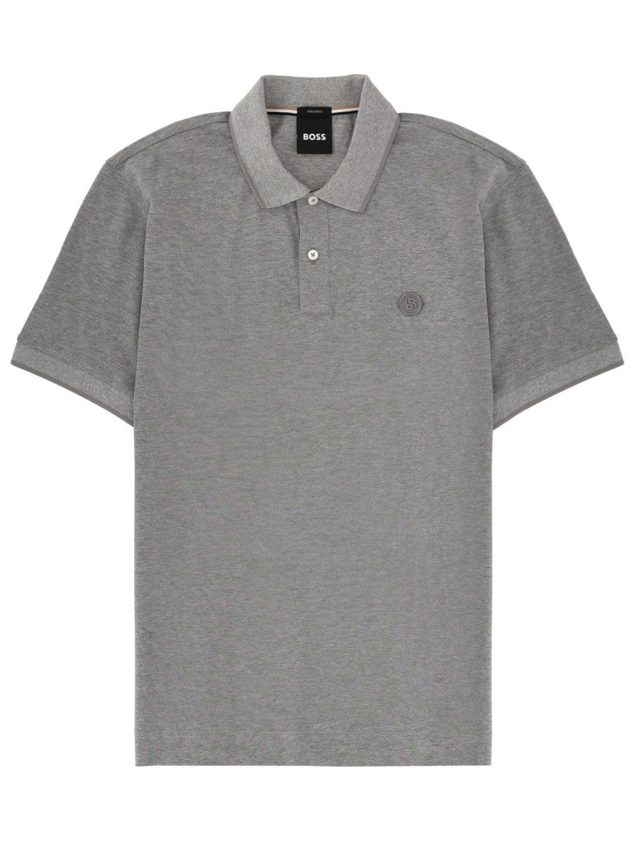 Boss C-Parris Polo – Zilver