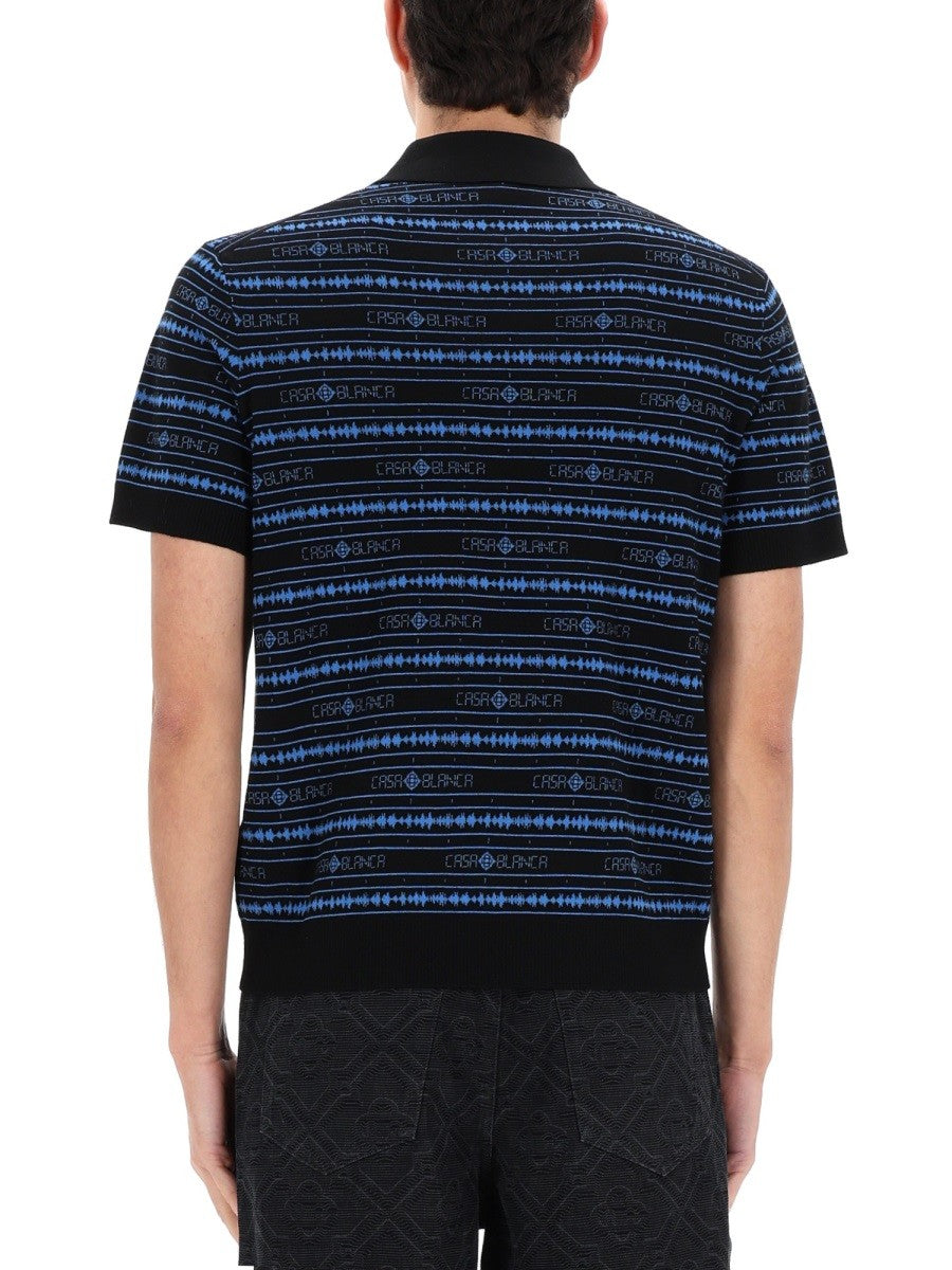 Casablanca Sound Wave Polo – Meerkleurig