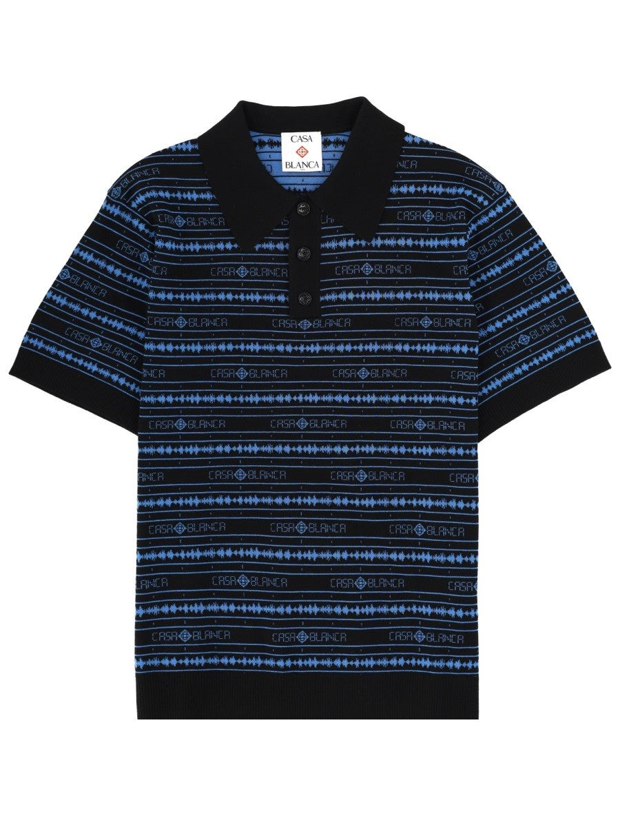 Casablanca Sound Wave Polo – Meerkleurig