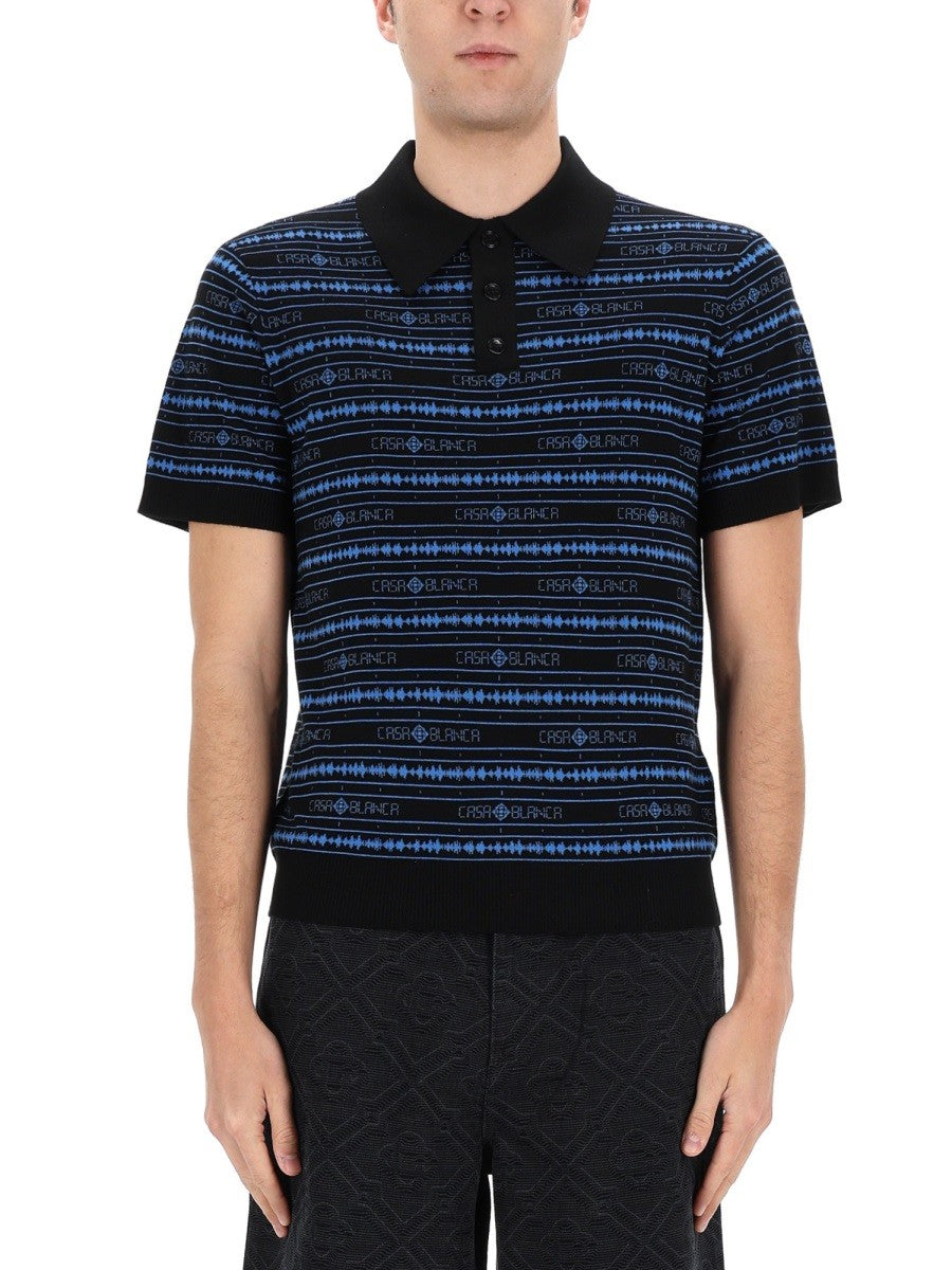 Casablanca Sound Wave Polo – Meerkleurig