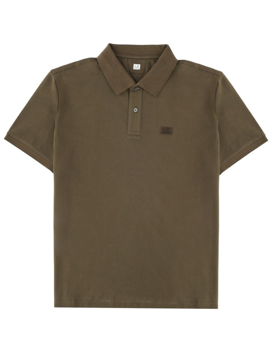 C.P. Company Katoenen Polo – Olijfgroen