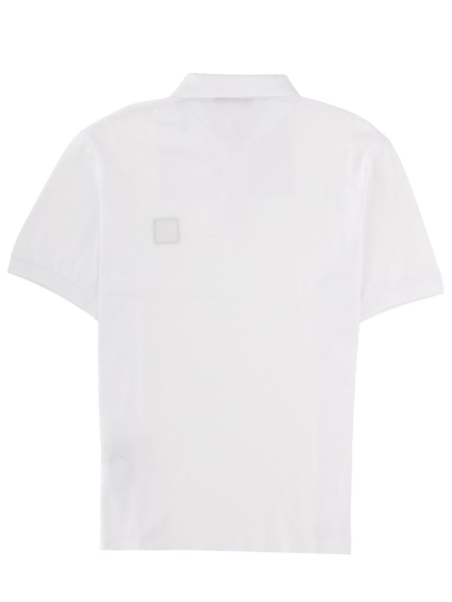 Stone Island Stretch Katoenen Polo – Wit