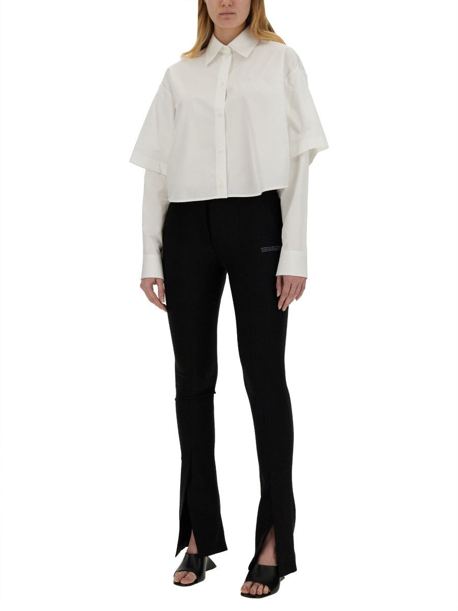 Off-White Popeline Overhemd – Wit