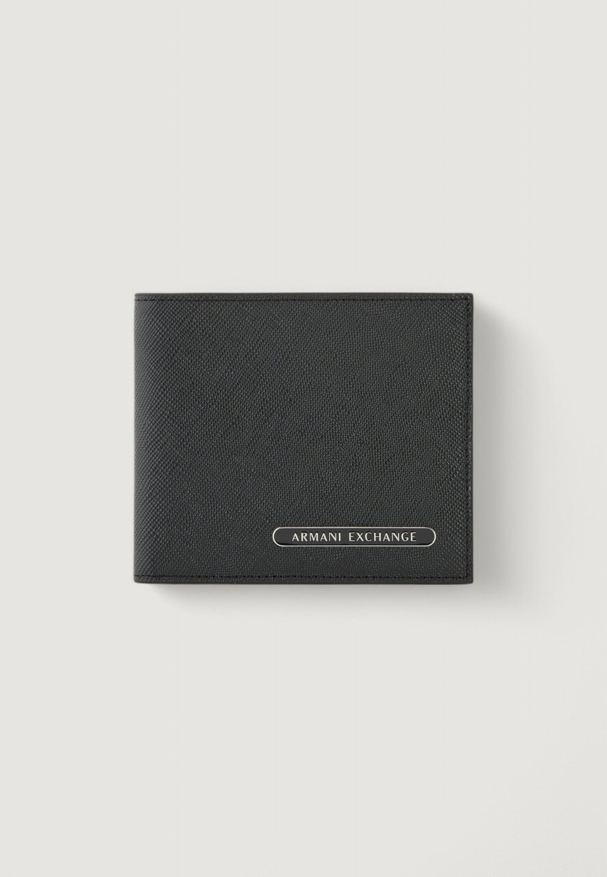 Armani Exchange Leren Portemonnee met Muntvak – Zwart