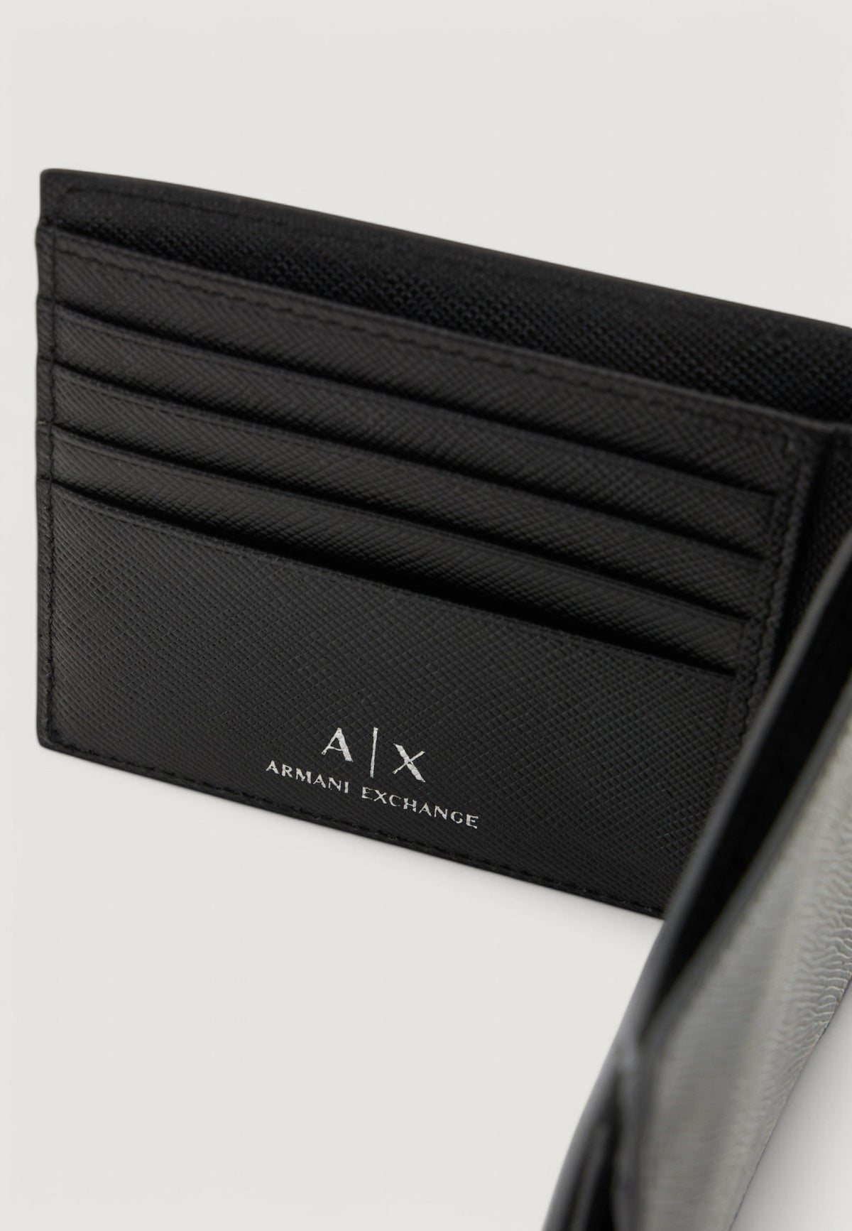 Armani Exchange Leren Portemonnee met Muntvak – Zwart