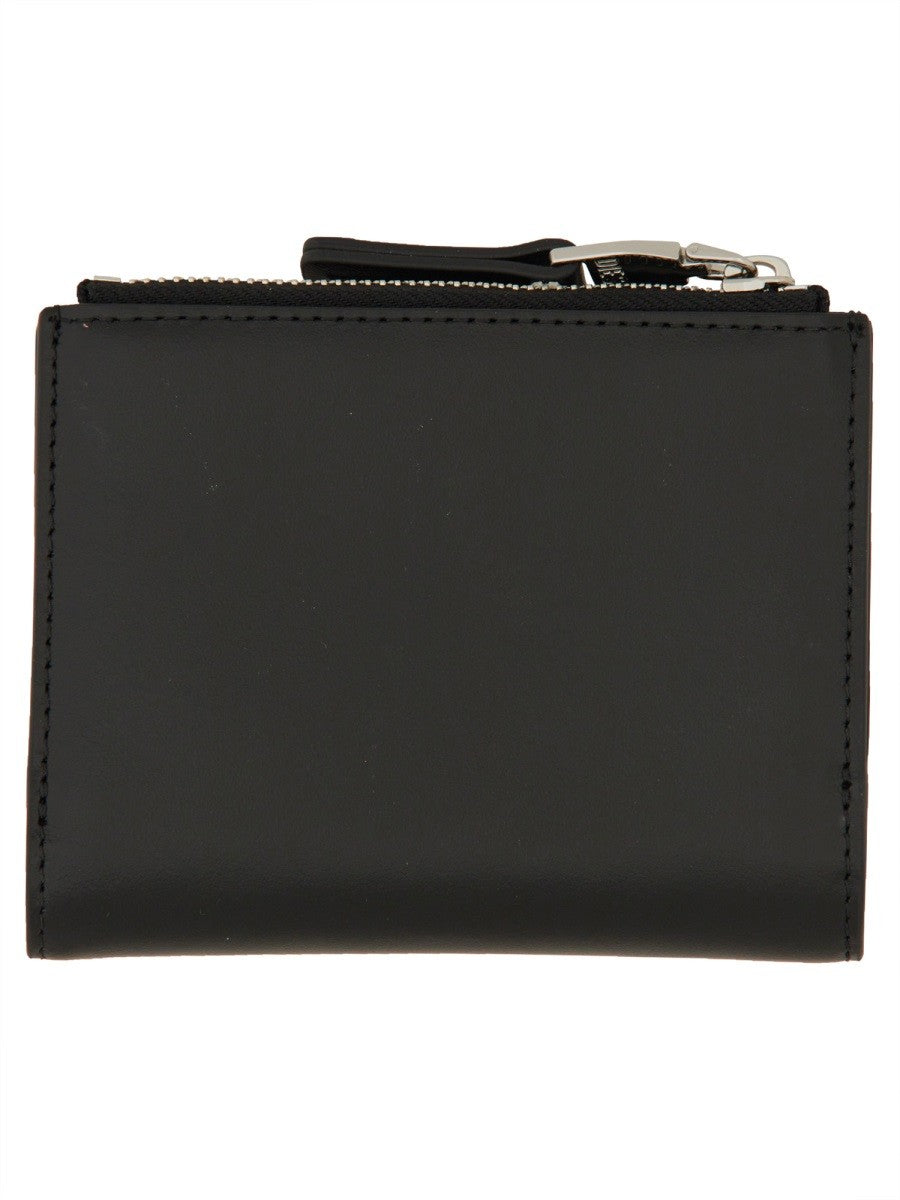 Diesel Portemonnee met Oval D-logo – Zwart