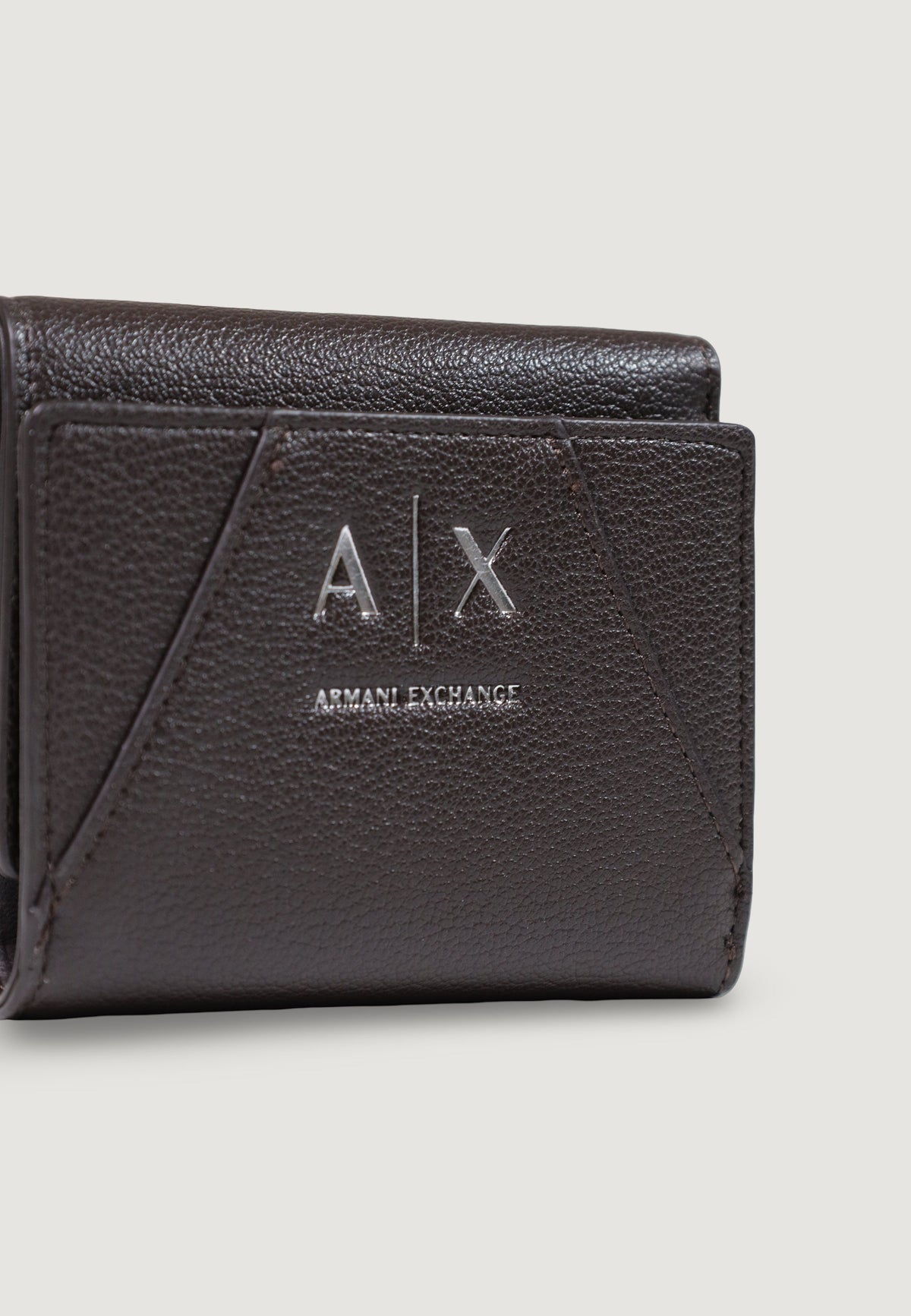 Armani Exchange Kleine Portemonnee met Binnenvakken – Bruin