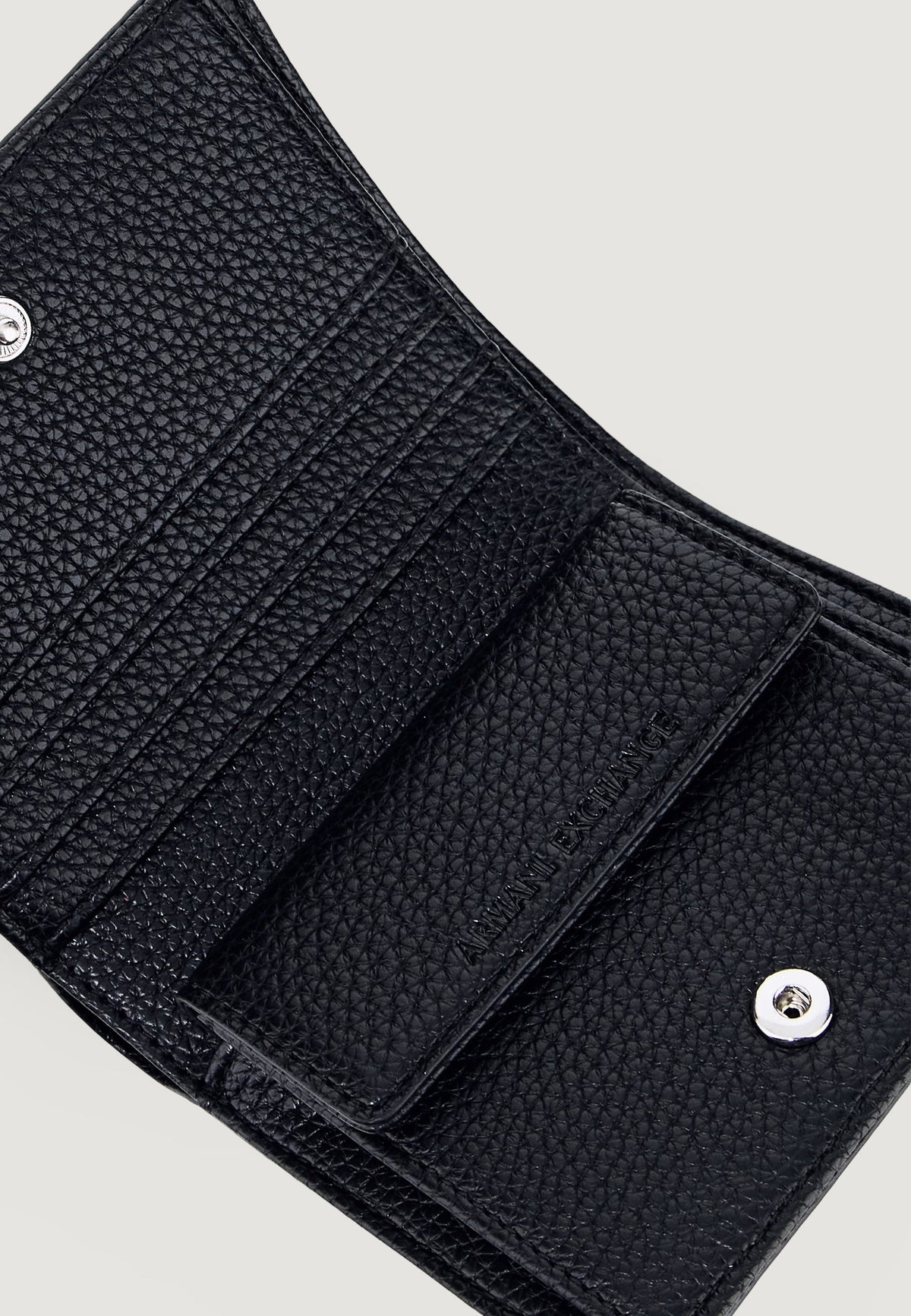 Armani Exchange Kleine Portemonnee met Binnenvakken – Zwart