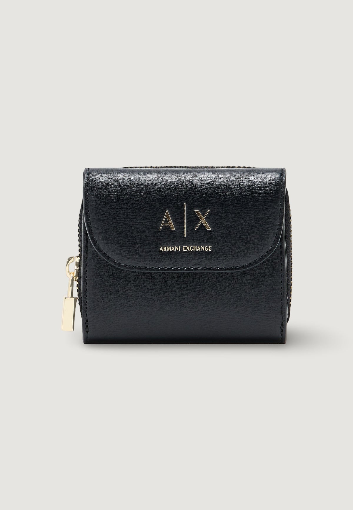 Armani Exchange Kleine Portemonnee met Binnenvakken – Zwart