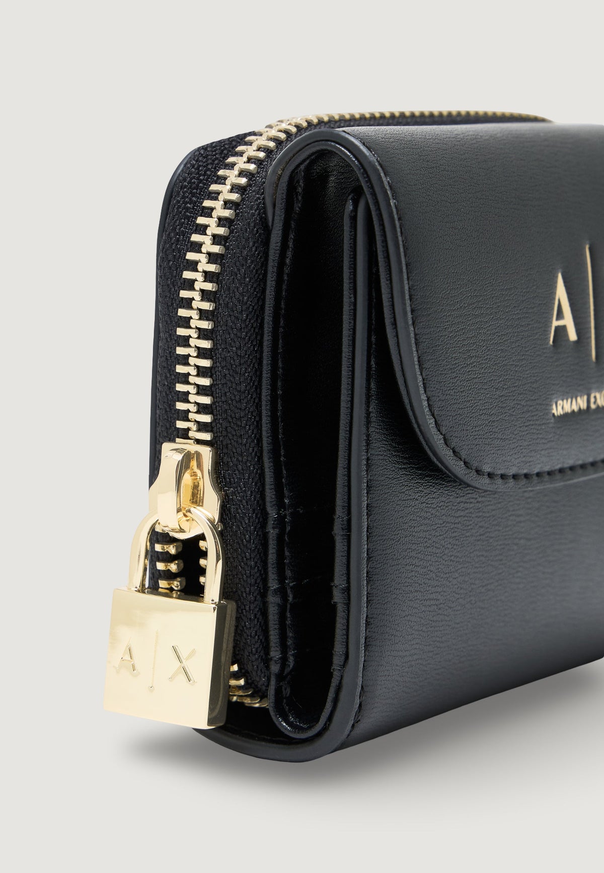 Armani Exchange Kleine Portemonnee met Binnenvakken – Zwart