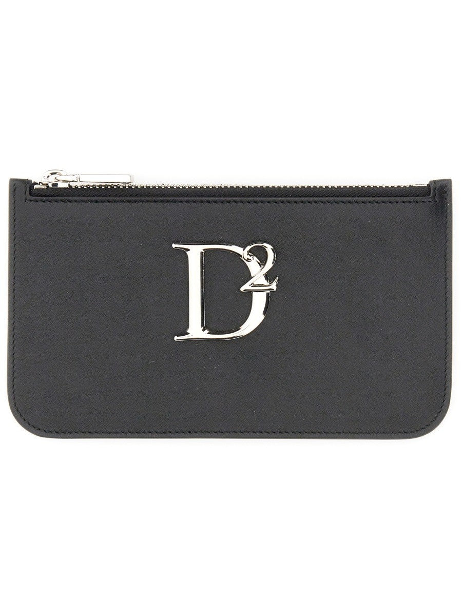 Dsquared2 Clutch met logo – Zwart