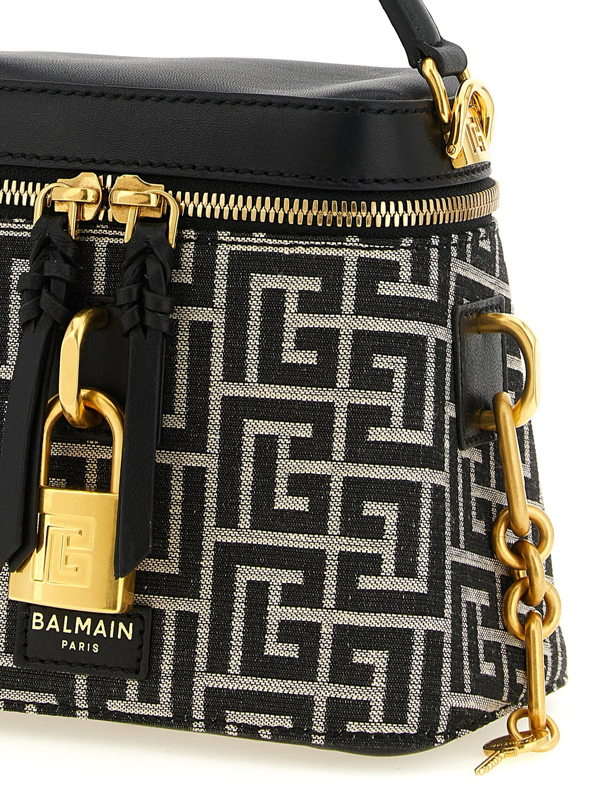 Balmain Pulse Vanity Handtas – Wit / Zwart