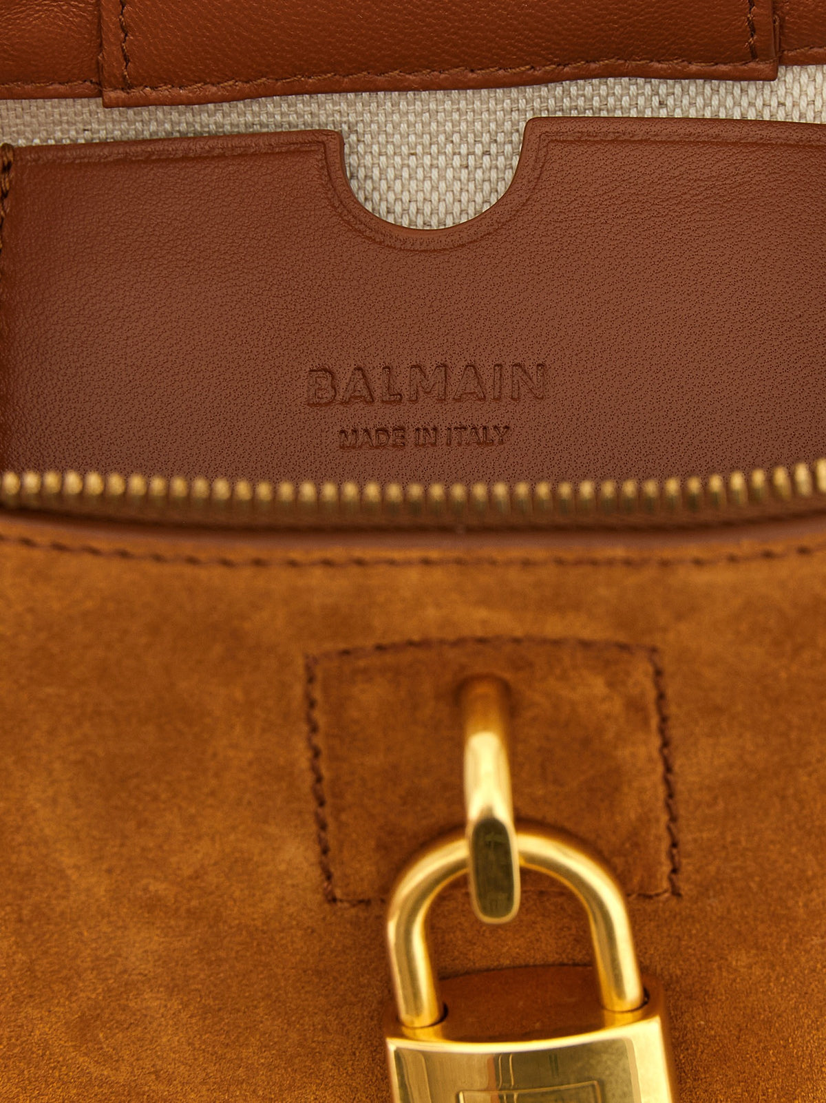 Balmain Pulse Vanity Handtas – Cognac
