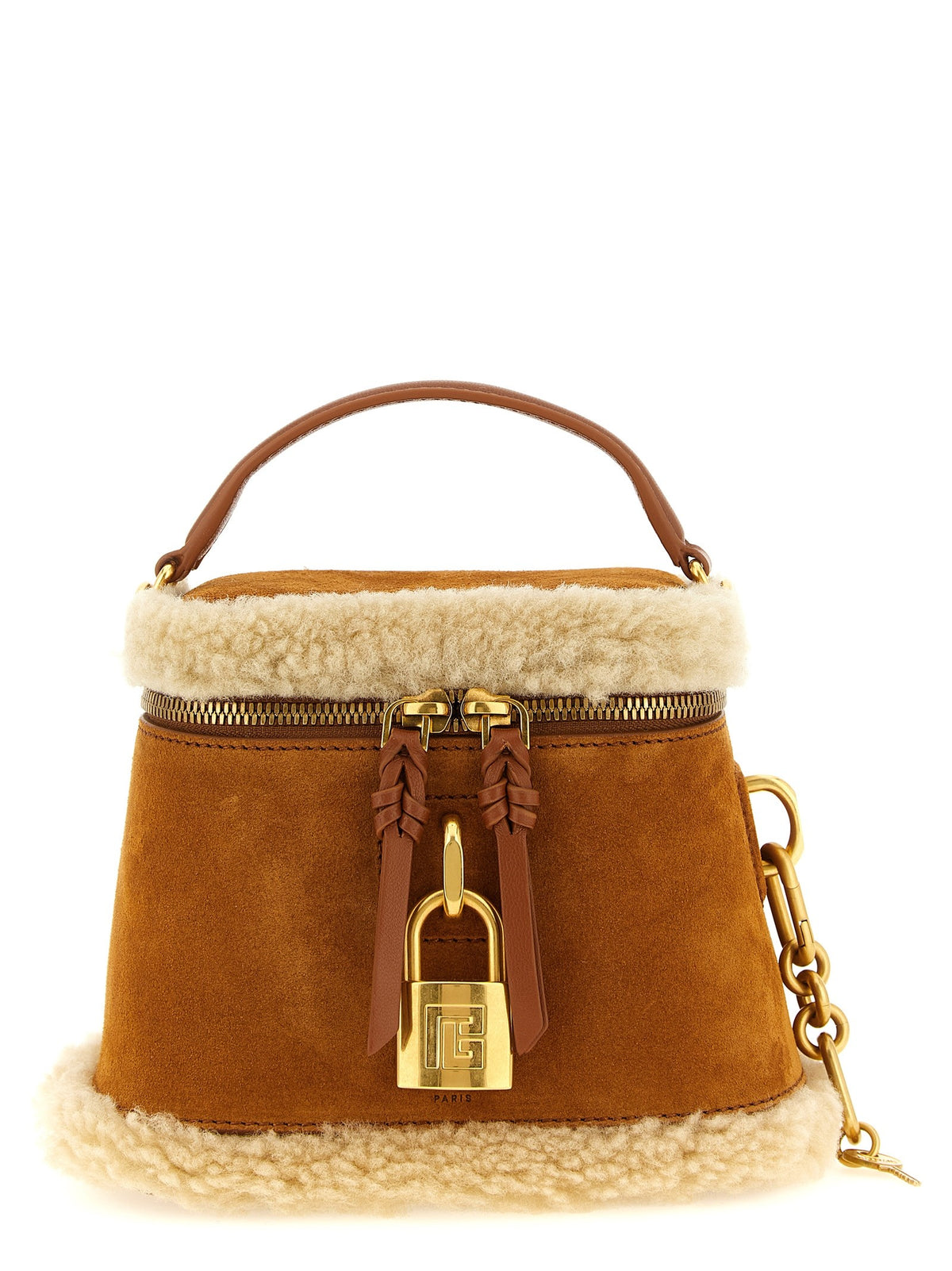 Balmain Pulse Vanity Handtas – Cognac