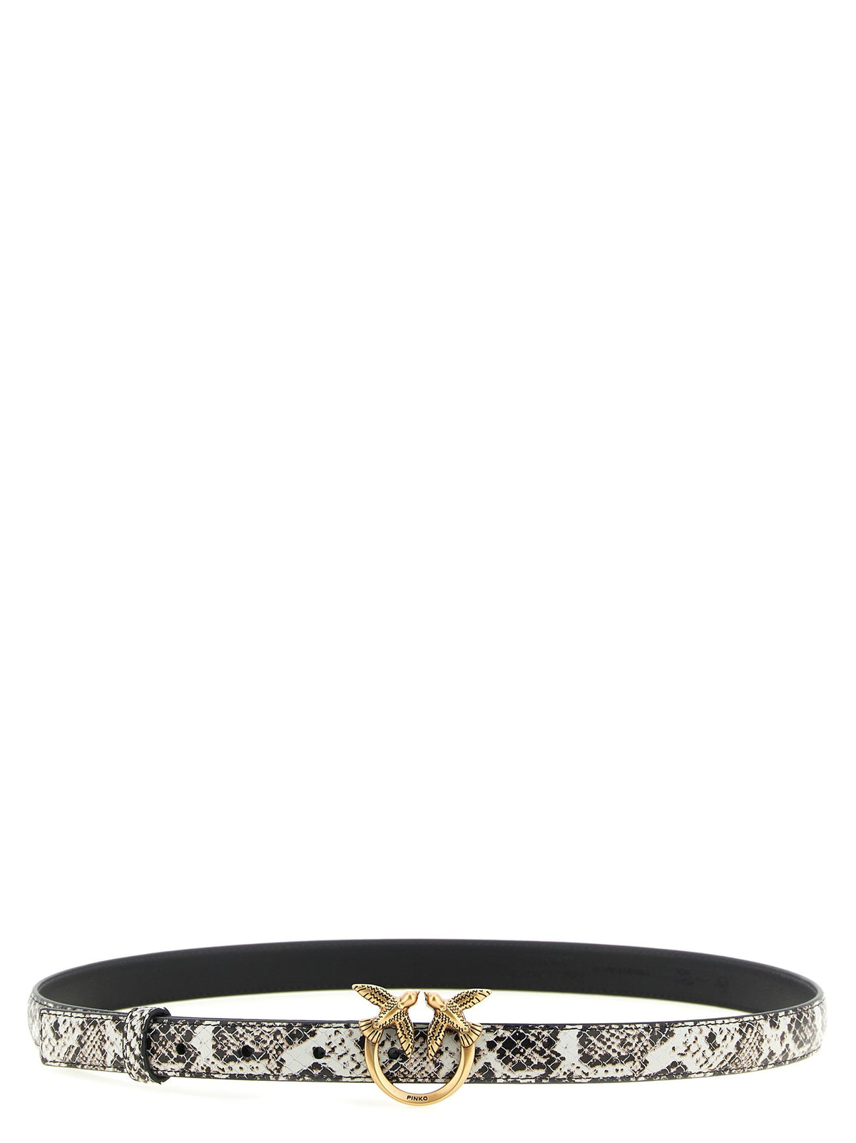 Pinko Leren riem met pythonprint – Meerkleurig