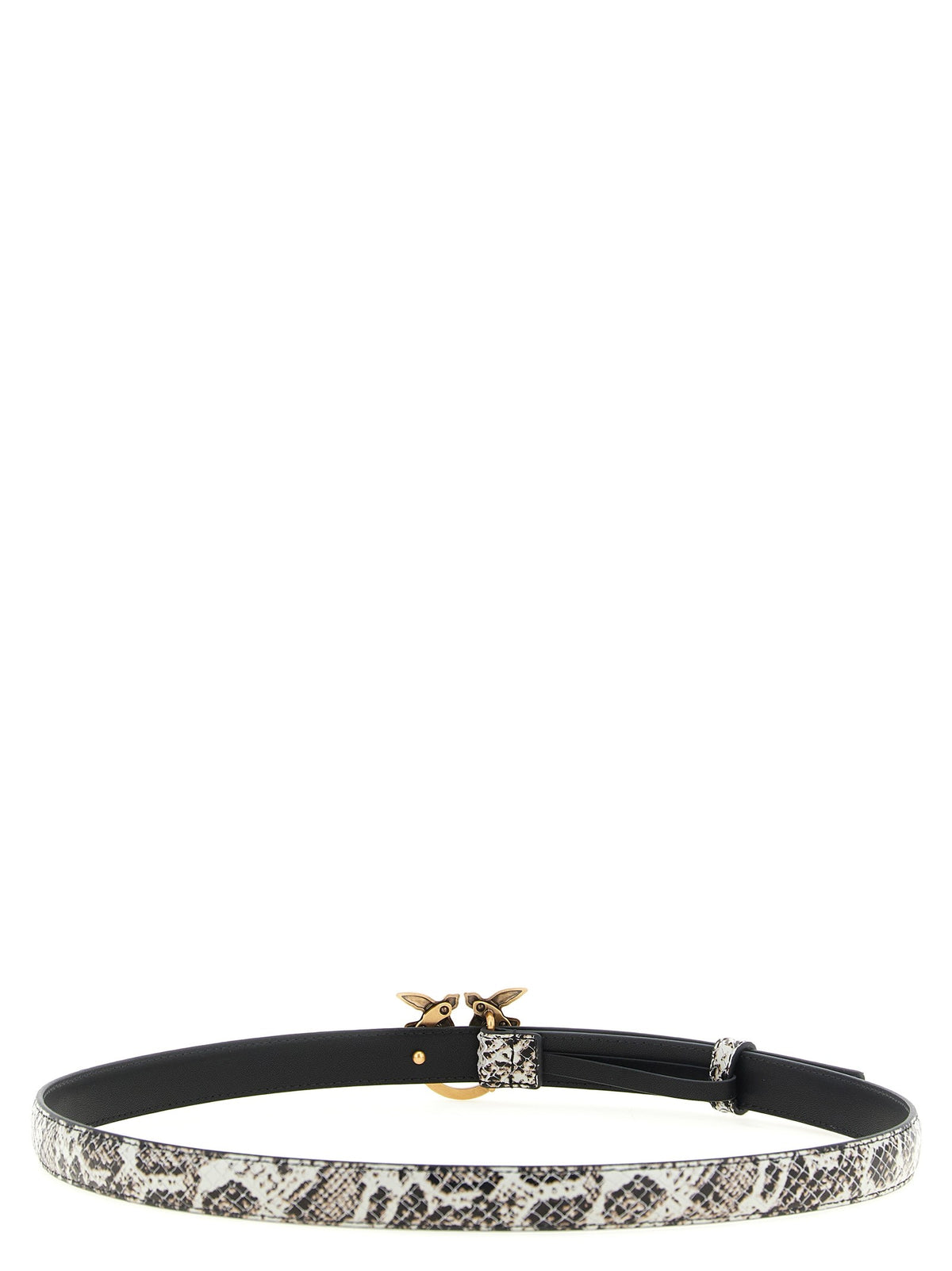 Pinko Leren riem met pythonprint – Meerkleurig