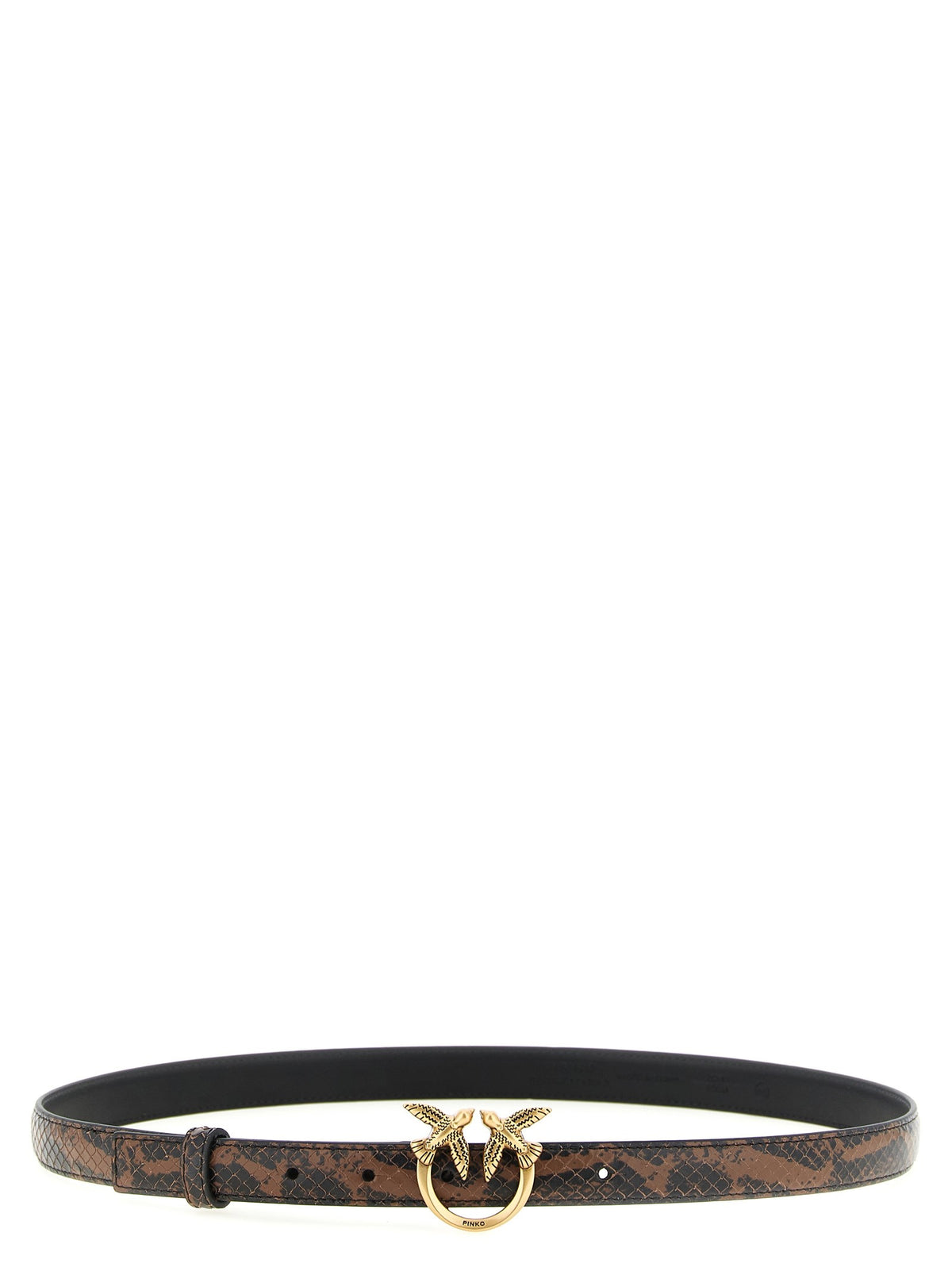 Pinko Leren riem met pythonprint – Meerkleurig