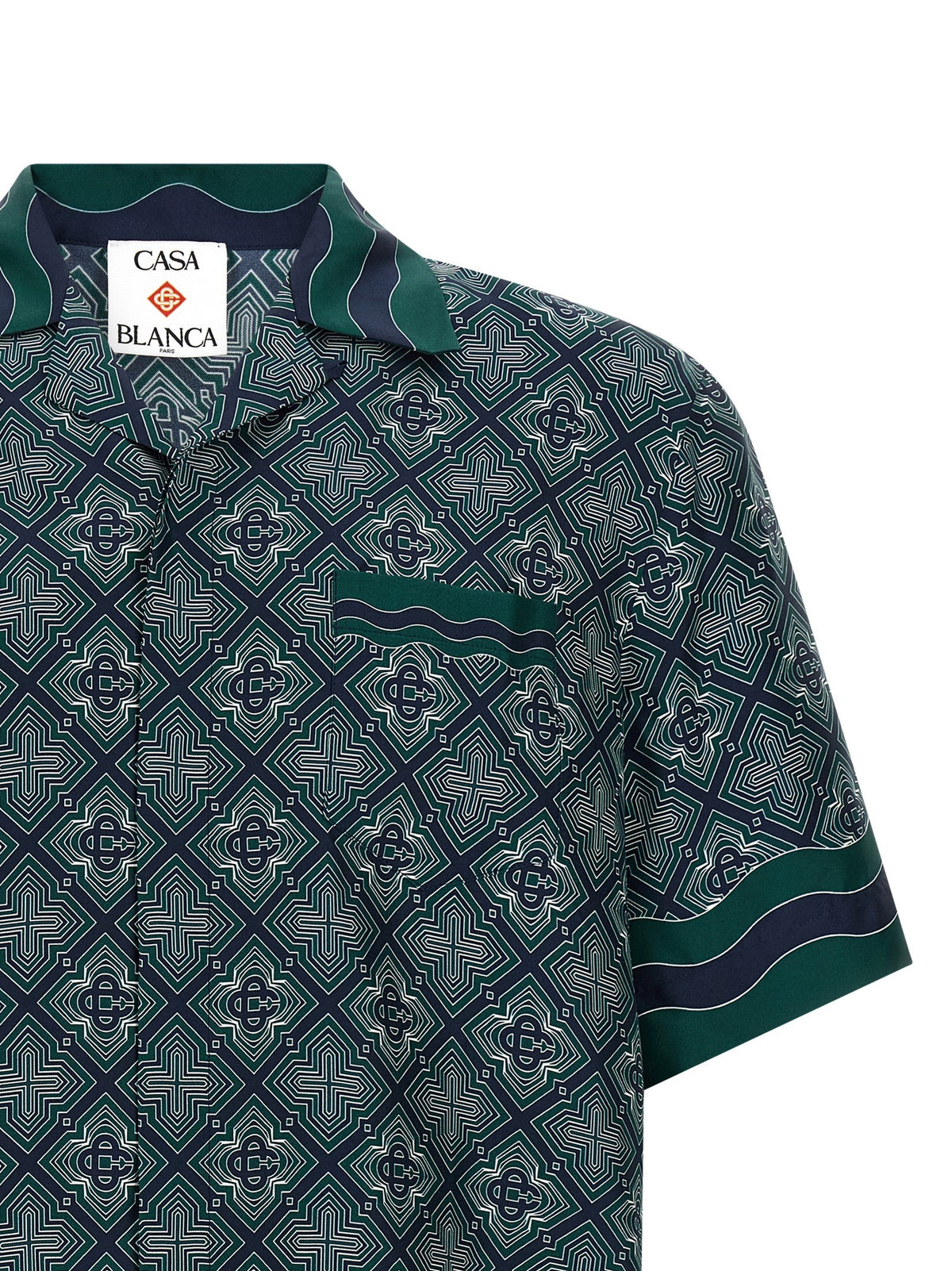 Casablanca Radiating Monogram Overhemd – Donkergroen