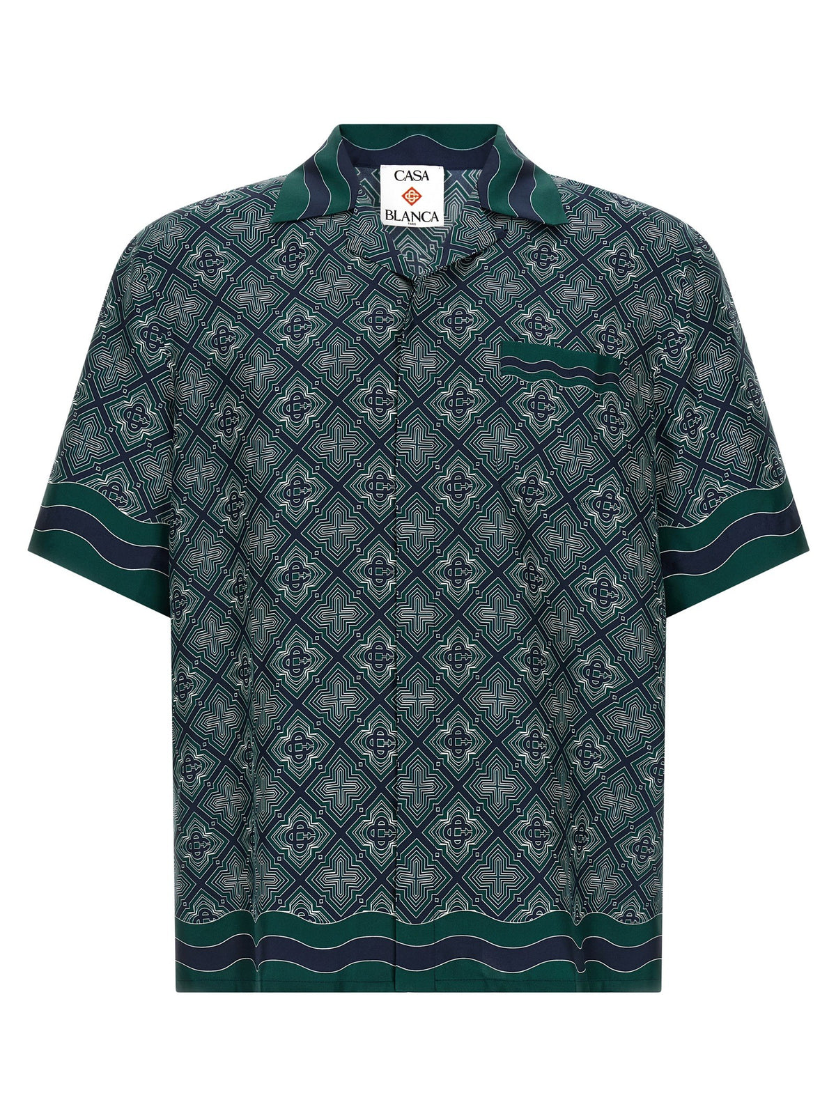 Casablanca Radiating Monogram Overhemd – Donkergroen