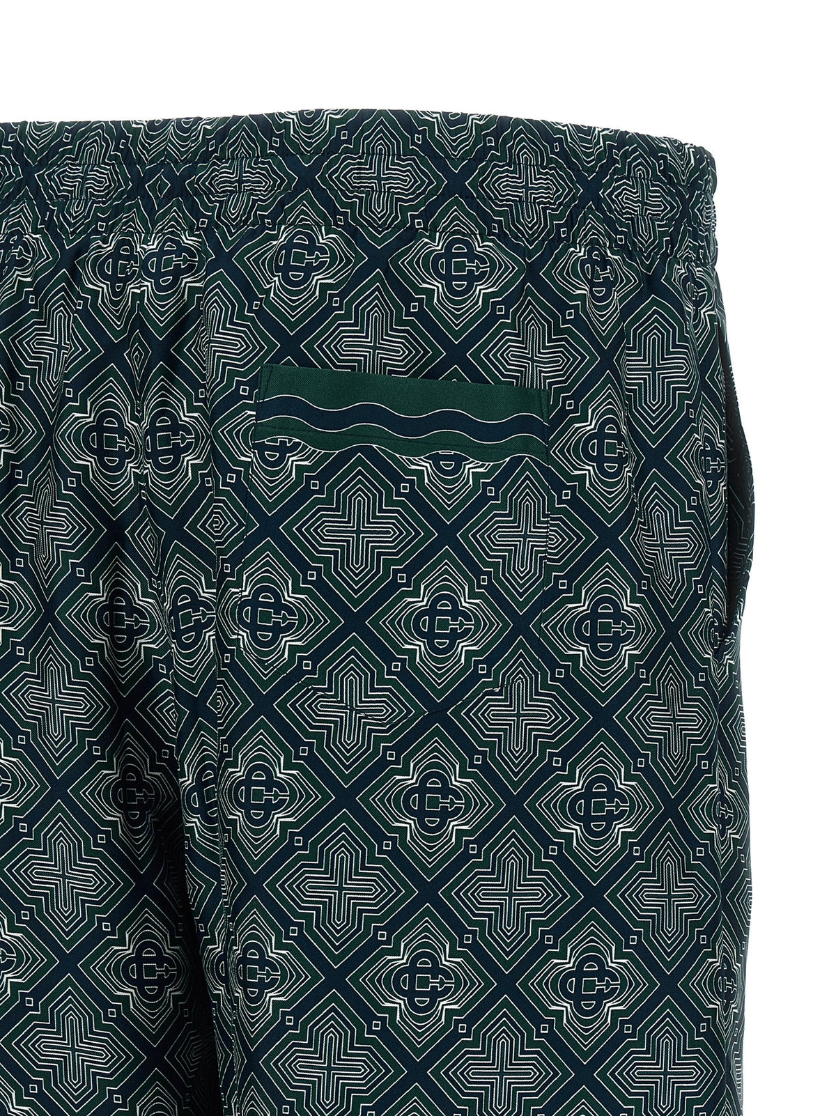 Casablanca Radiating Monogram Bermuda – Meerkleurig