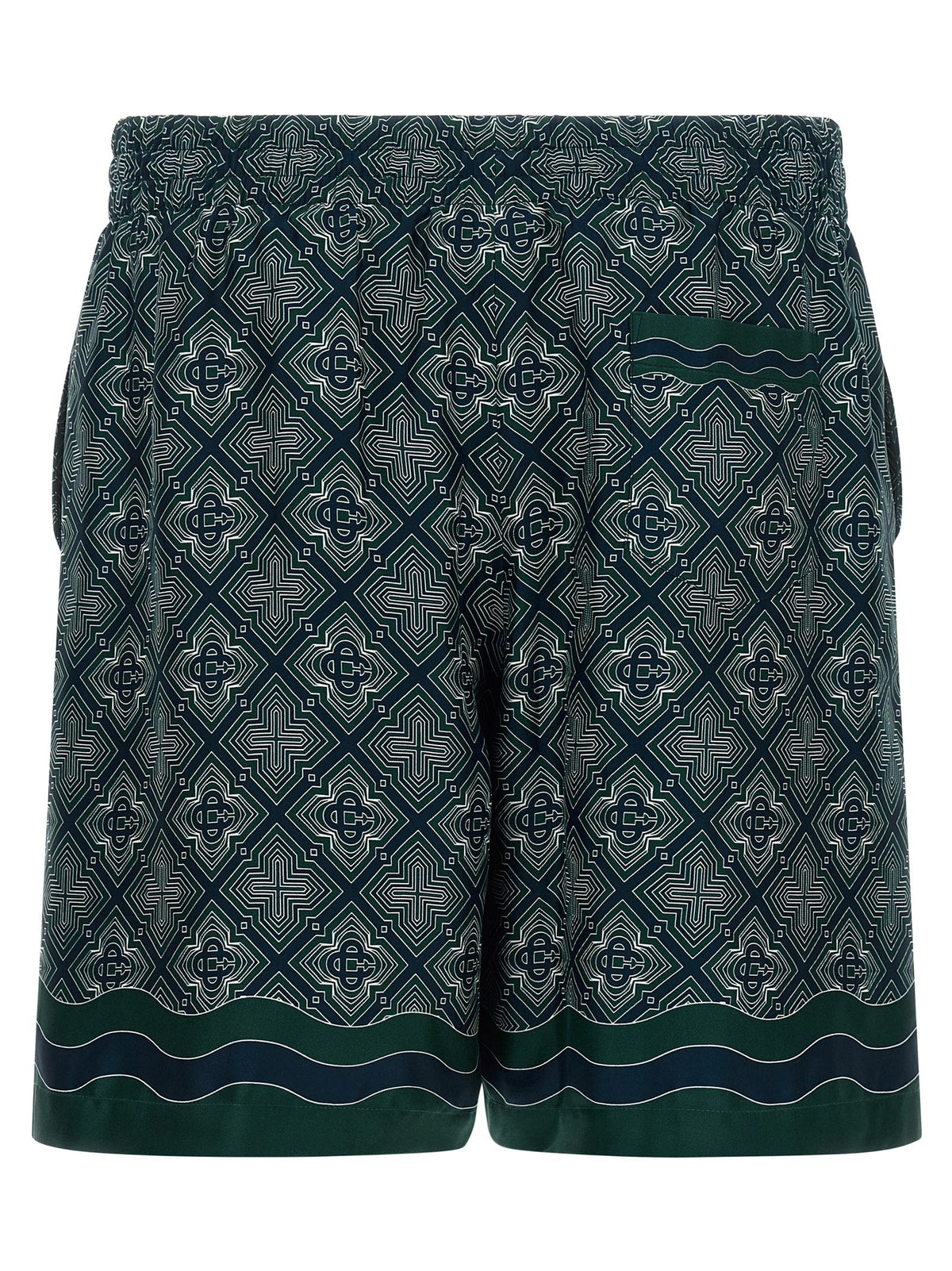 Casablanca Radiating Monogram Bermuda – Meerkleurig