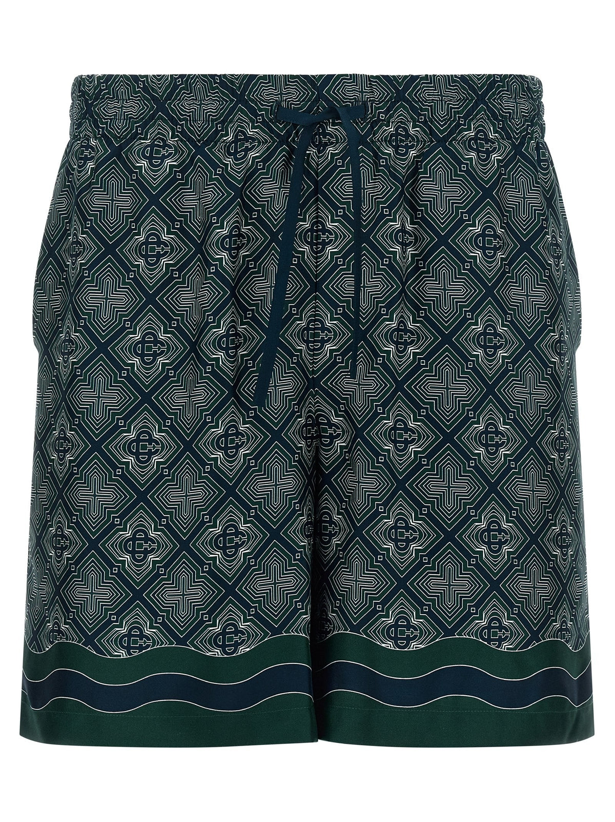 Casablanca Radiating Monogram Bermuda – Meerkleurig