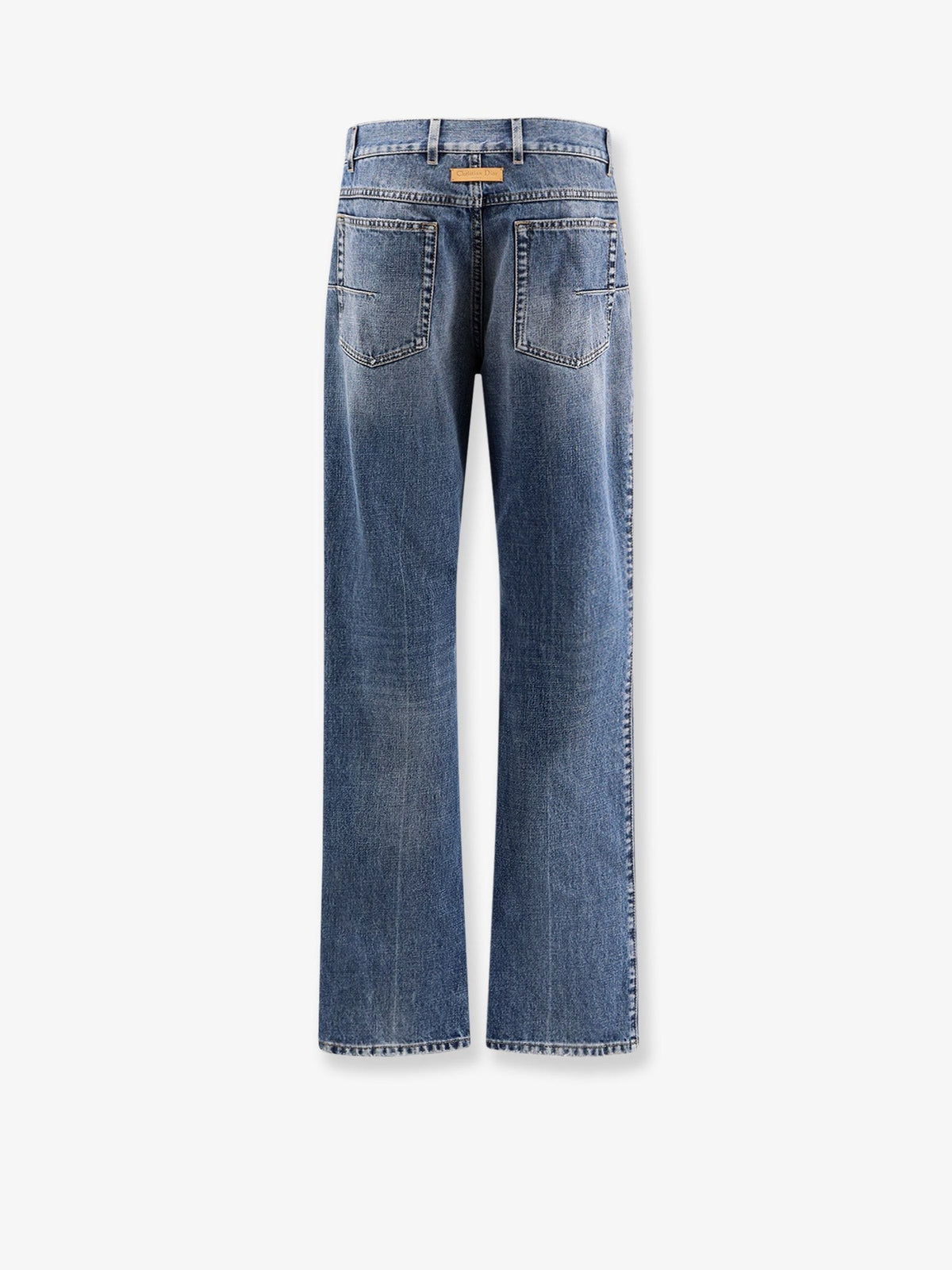 Christian Dior Regular Fit Stonewashed Jeans – Middenblauw