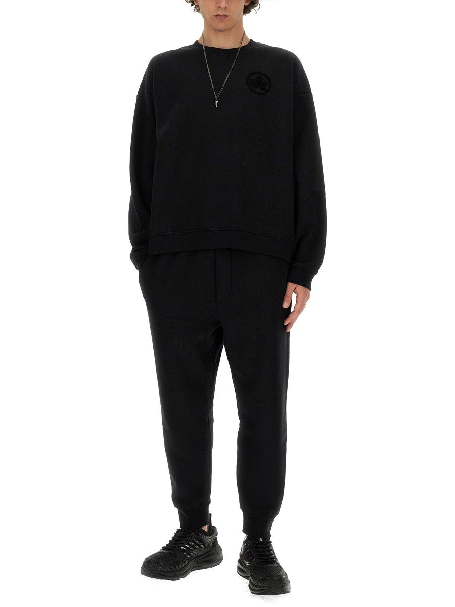 Dsquared2 Sweater van katoenmix – Zwart