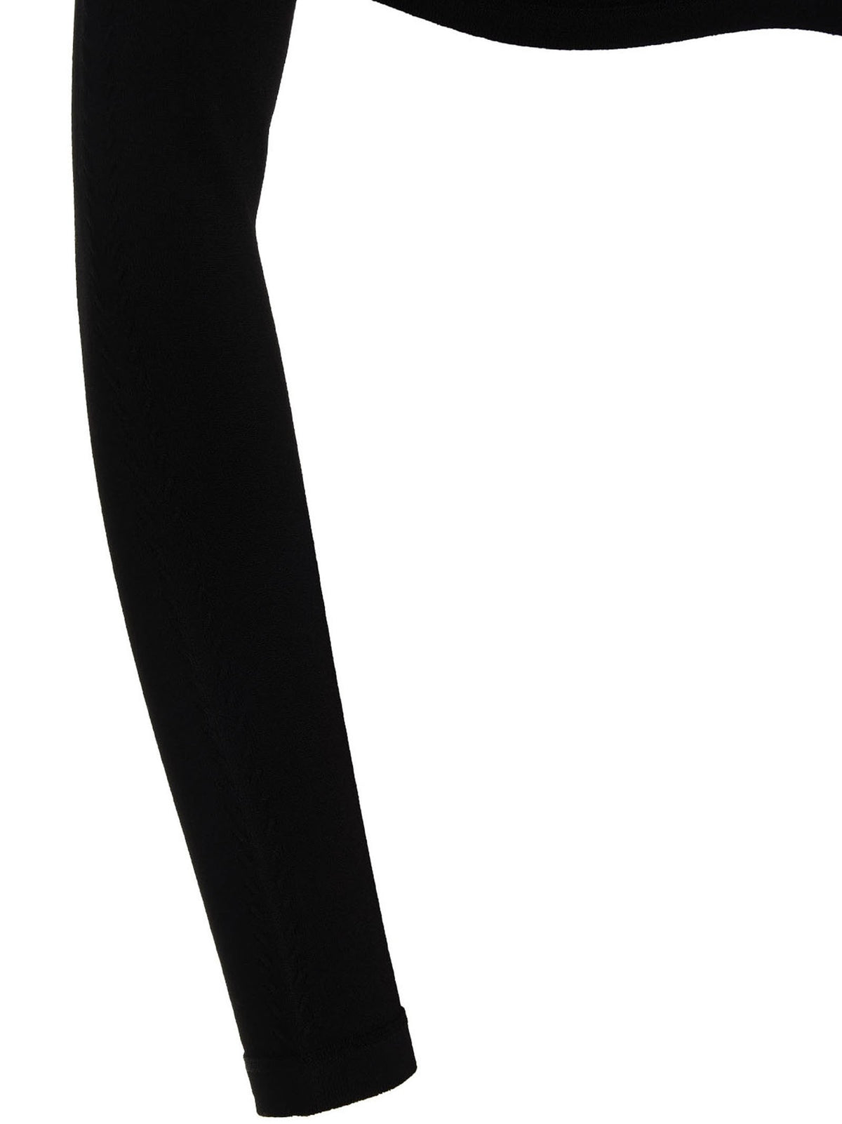 Dsquared2 Geribde Cropped Trui – Zwart
