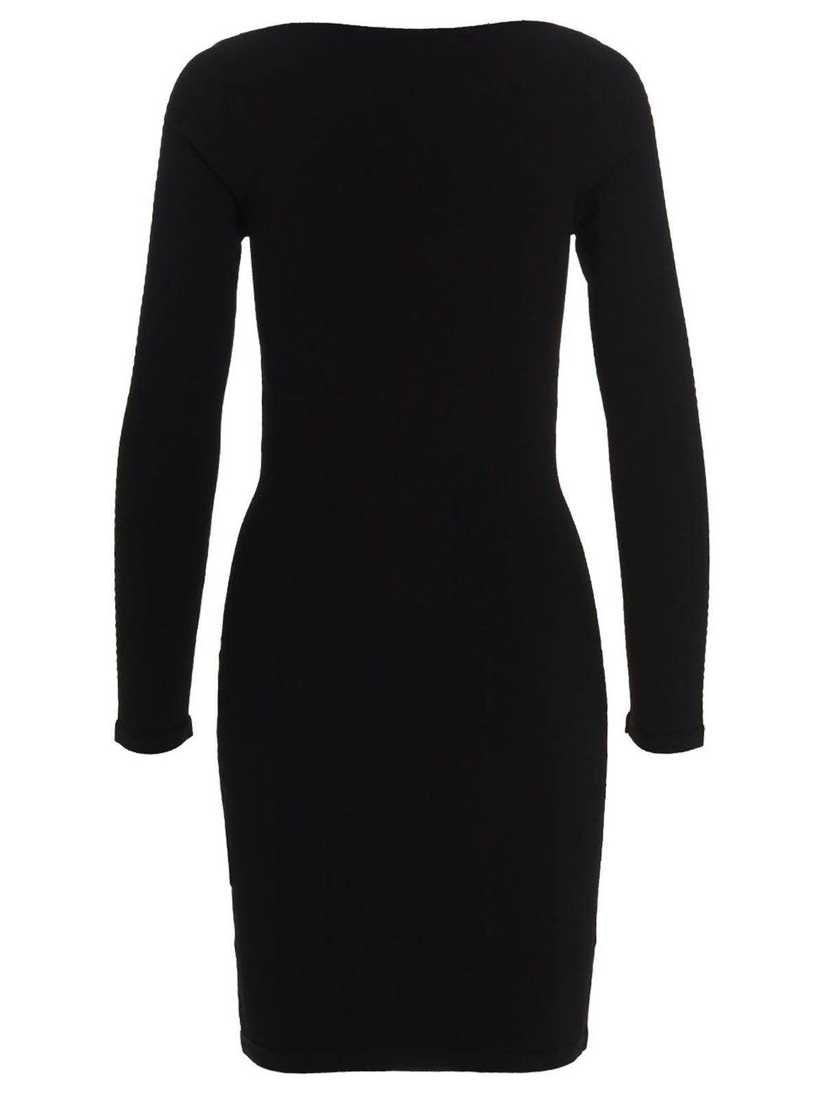 Dsquared2 Geribde Viscose Jurk – Zwart