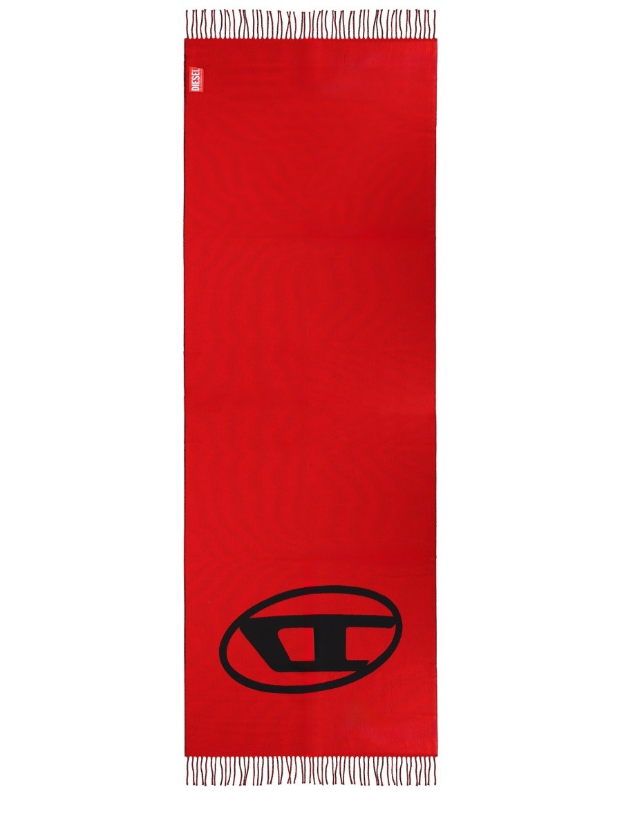 Diesel S-Tevie Sjaal – Zwart / Rood