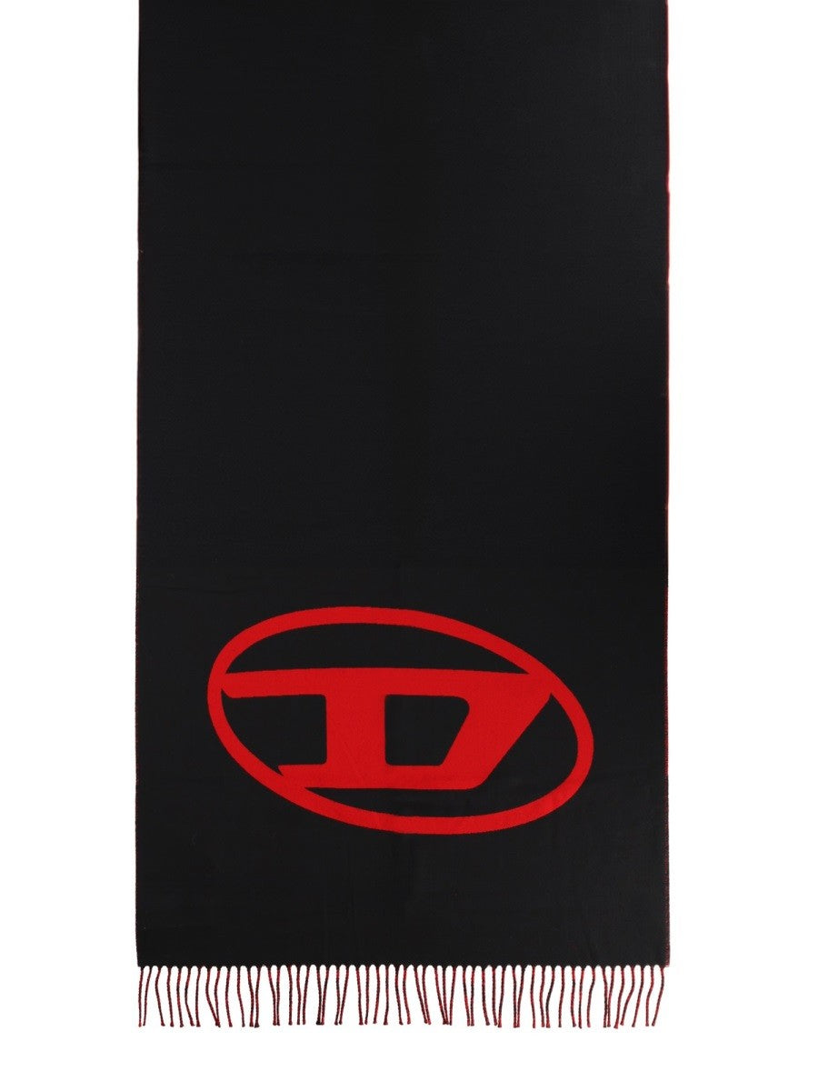Diesel S-Tevie Sjaal – Zwart / Rood