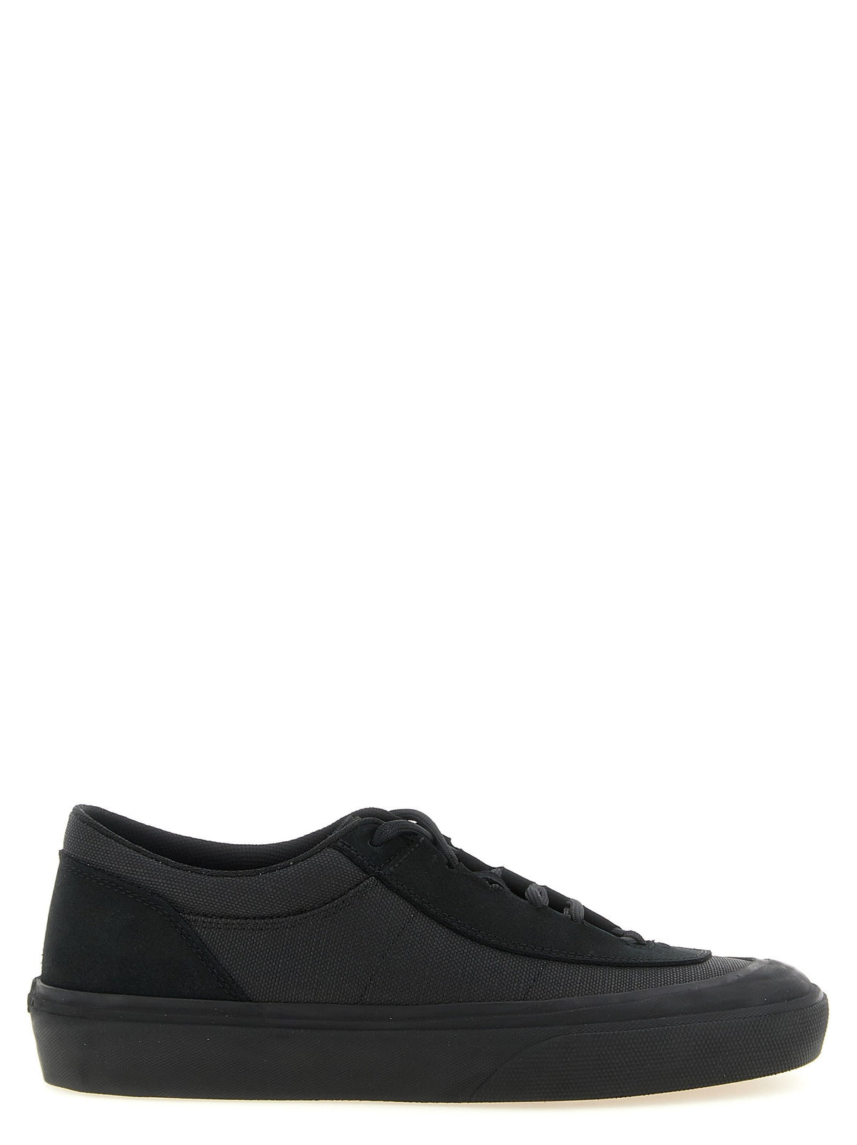 Stone Island Canvas sneakers met suède – Zwart