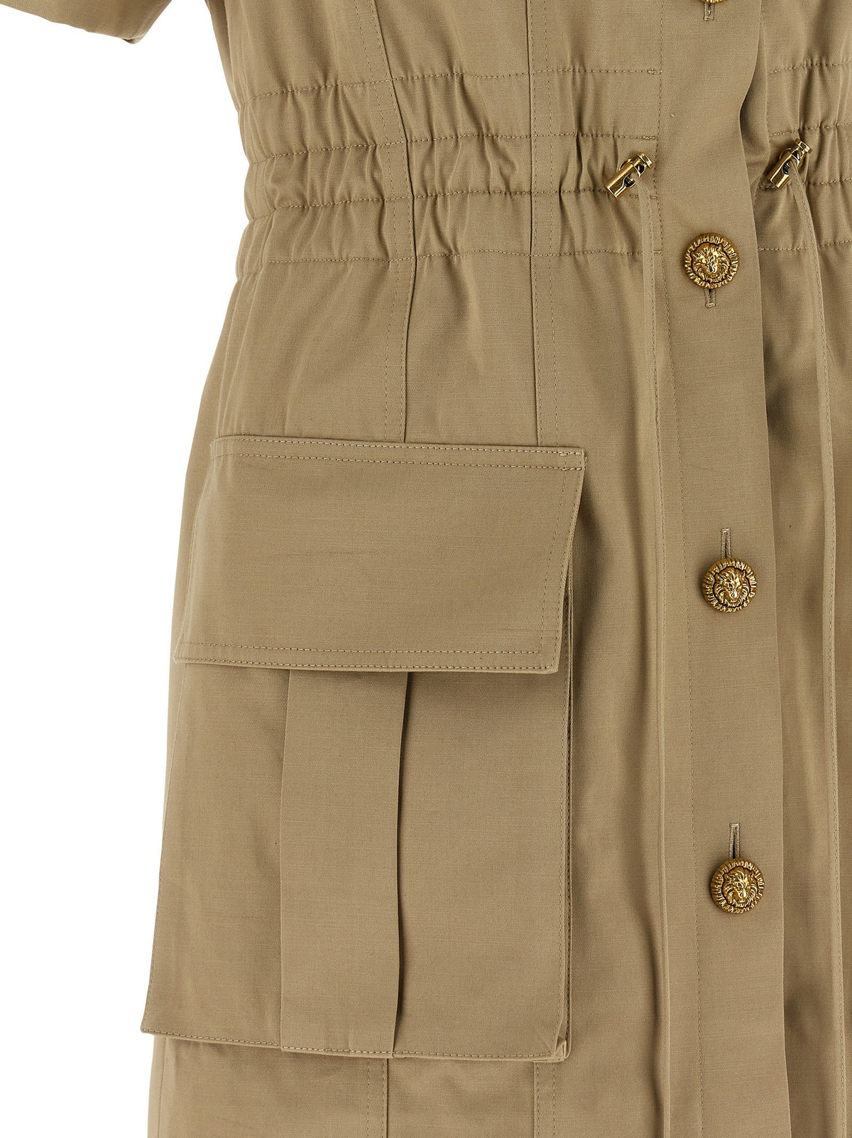 Balmain Safari Jurk – Khaki