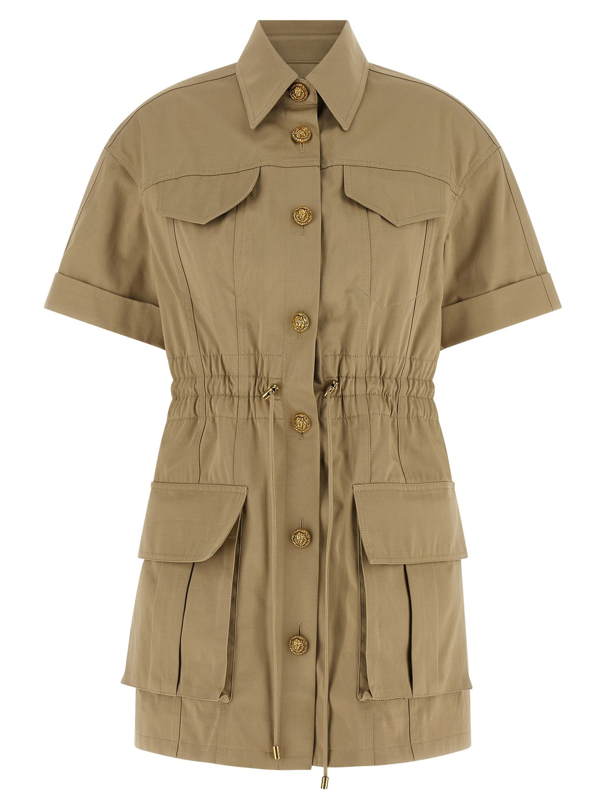 Balmain Safari Jurk – Khaki