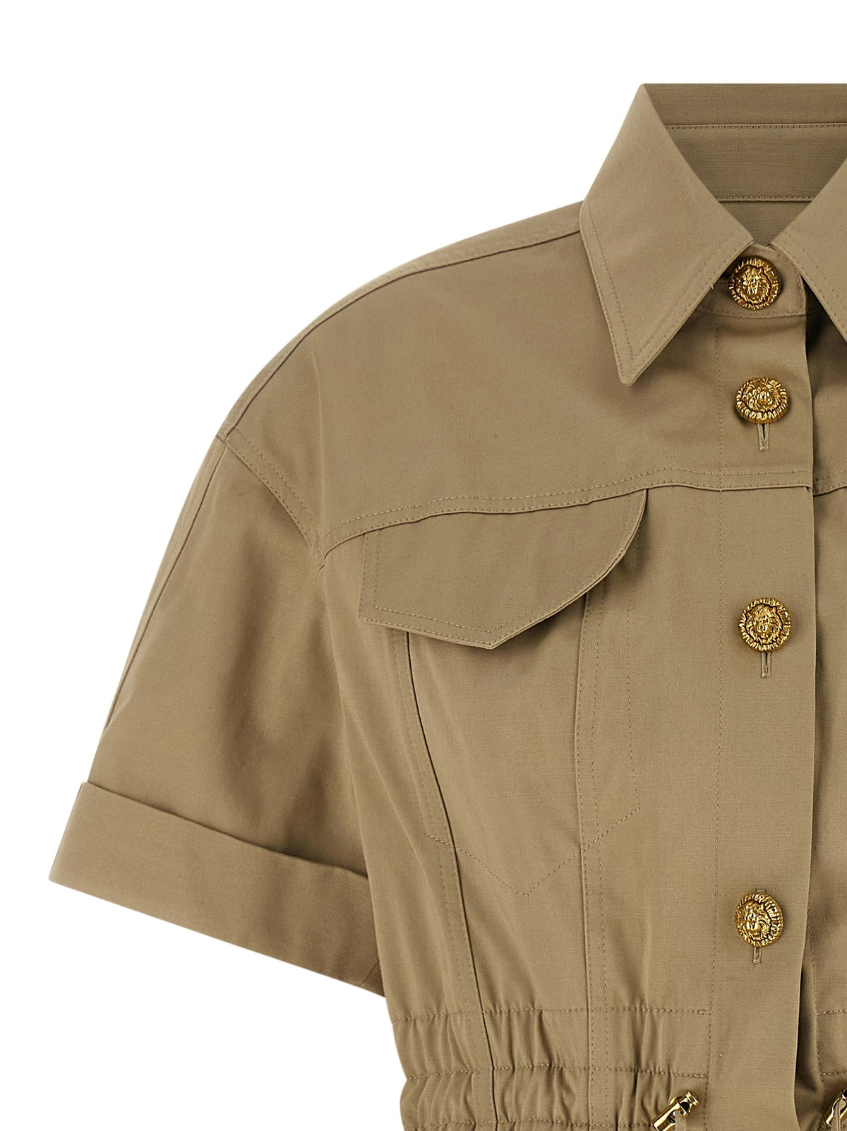 Balmain Safari Jurk – Khaki