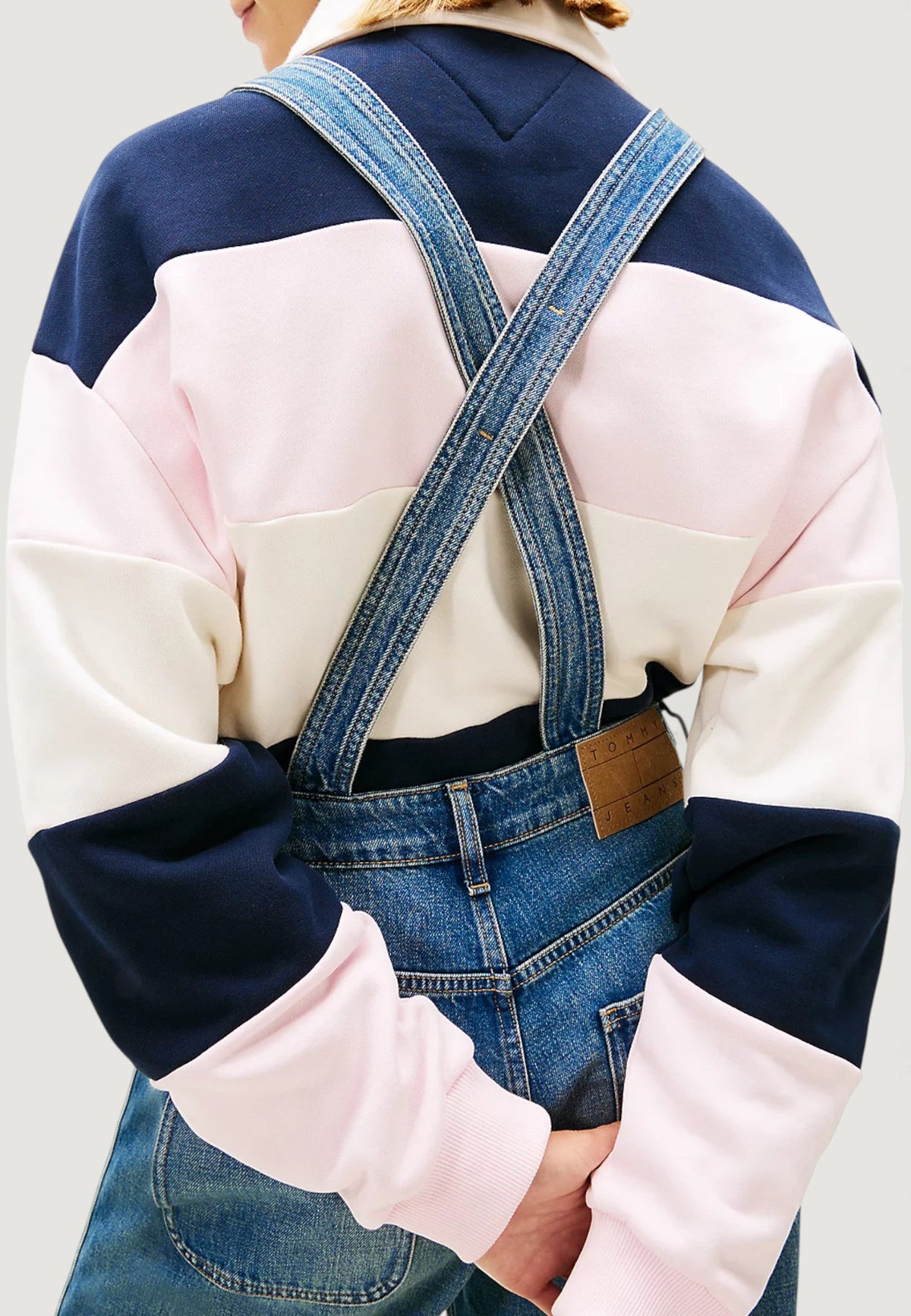 Tommy Hilfiger Jumpsuit met knopen en zakken – Lichtblauw