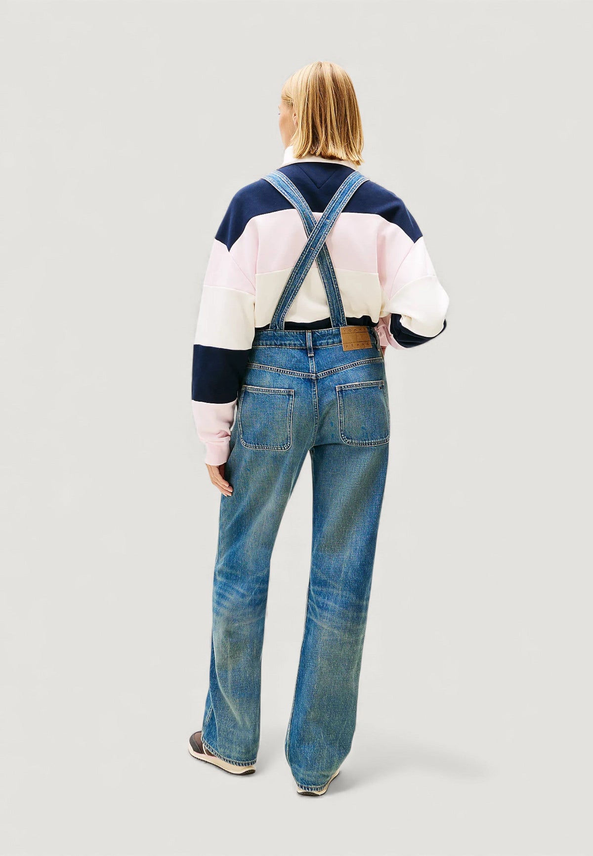 Tommy Hilfiger Jumpsuit met knopen en zakken – Lichtblauw