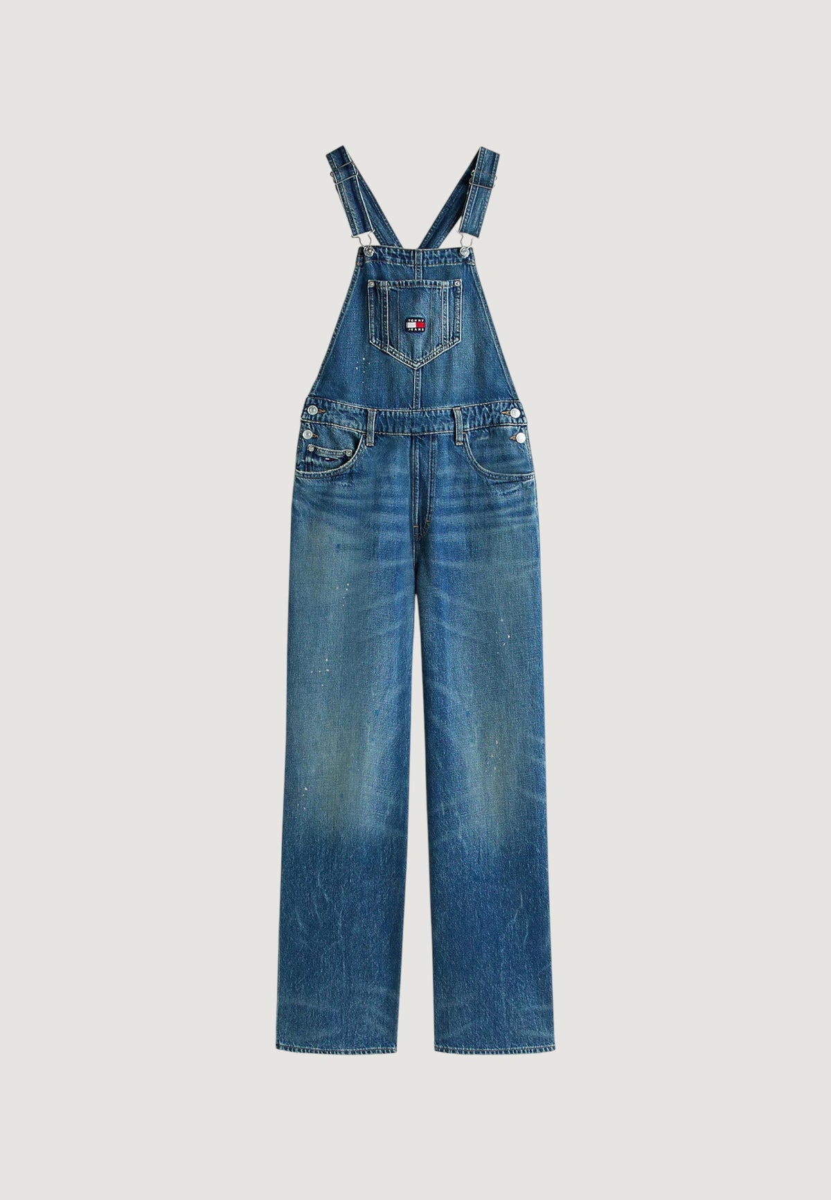 Tommy Hilfiger Jumpsuit met knopen en zakken – Lichtblauw