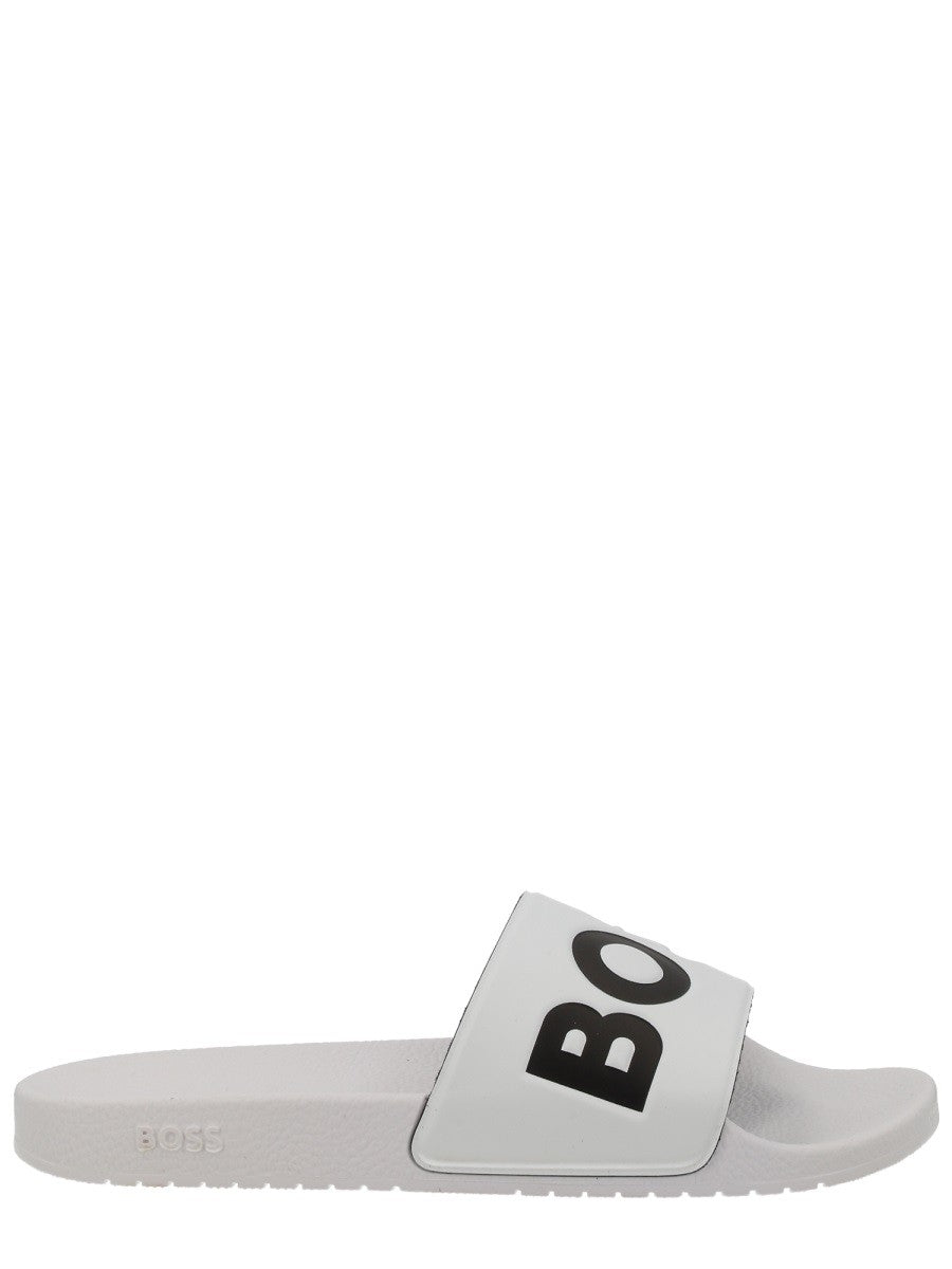 Boss Aryeh Badslippers – Wit