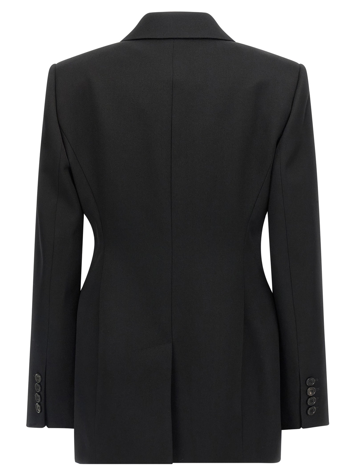 Givenchy Dubbelrij Blazer met satijnen revers – Zwart