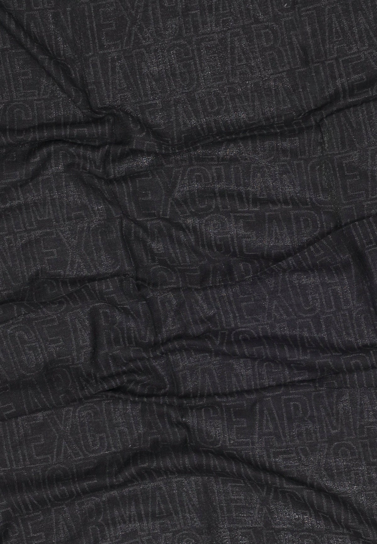Armani Exchange Sjaal van Katoen en Viscose – Zwart