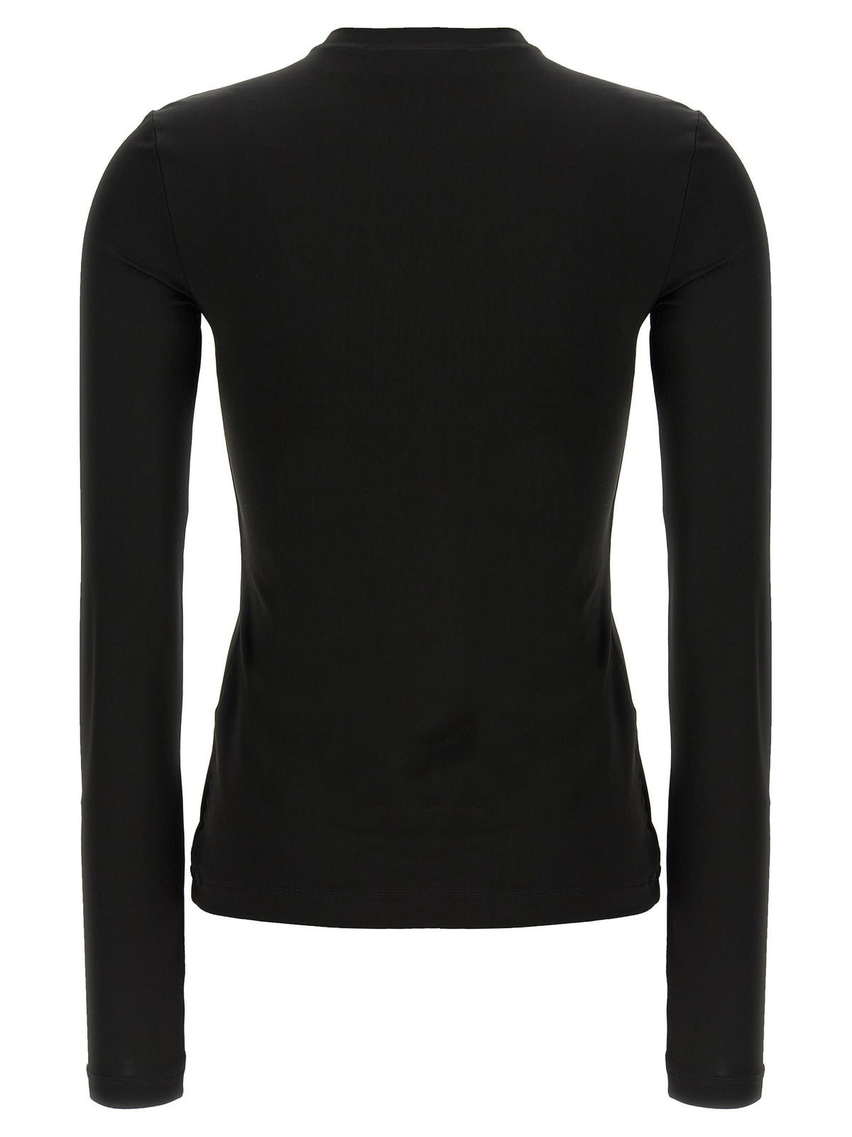 Off-White Stretch top met lange mouwen – Zwart
