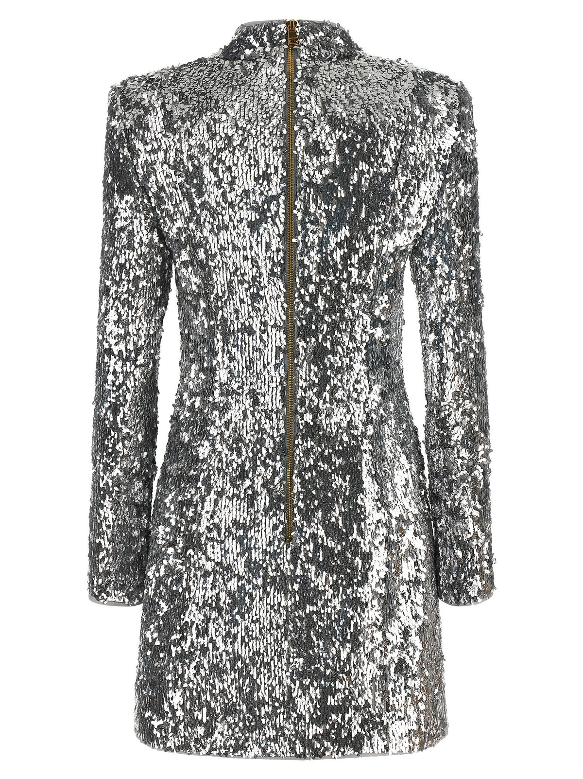Balmain Pailletten jurk – Zilver