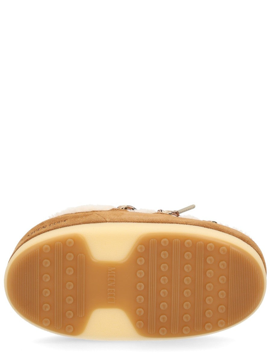Moon Boot EVX Shearling Muiltjes – Cognac / Gebroken wit