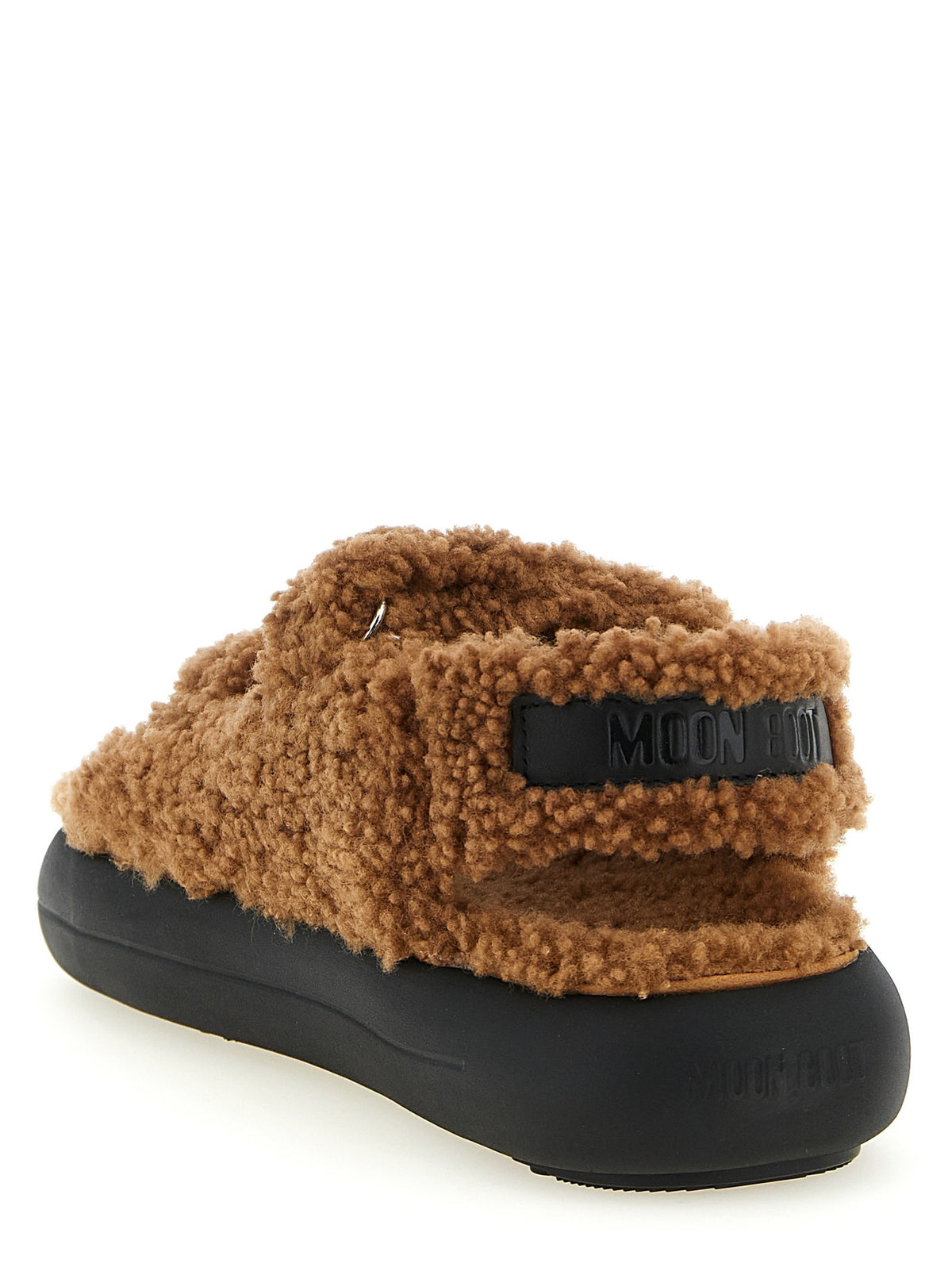 Moon Boot Shearling Sandalen – Bruin