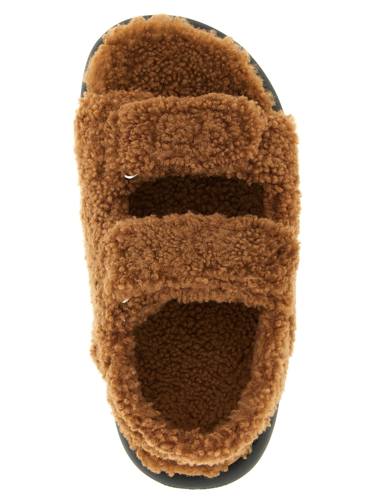 Moon Boot Shearling Sandalen – Bruin