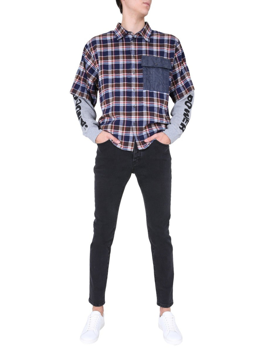 Dsquared2 Geruit Overhemd met dubbele mouwen – Meerkleurig