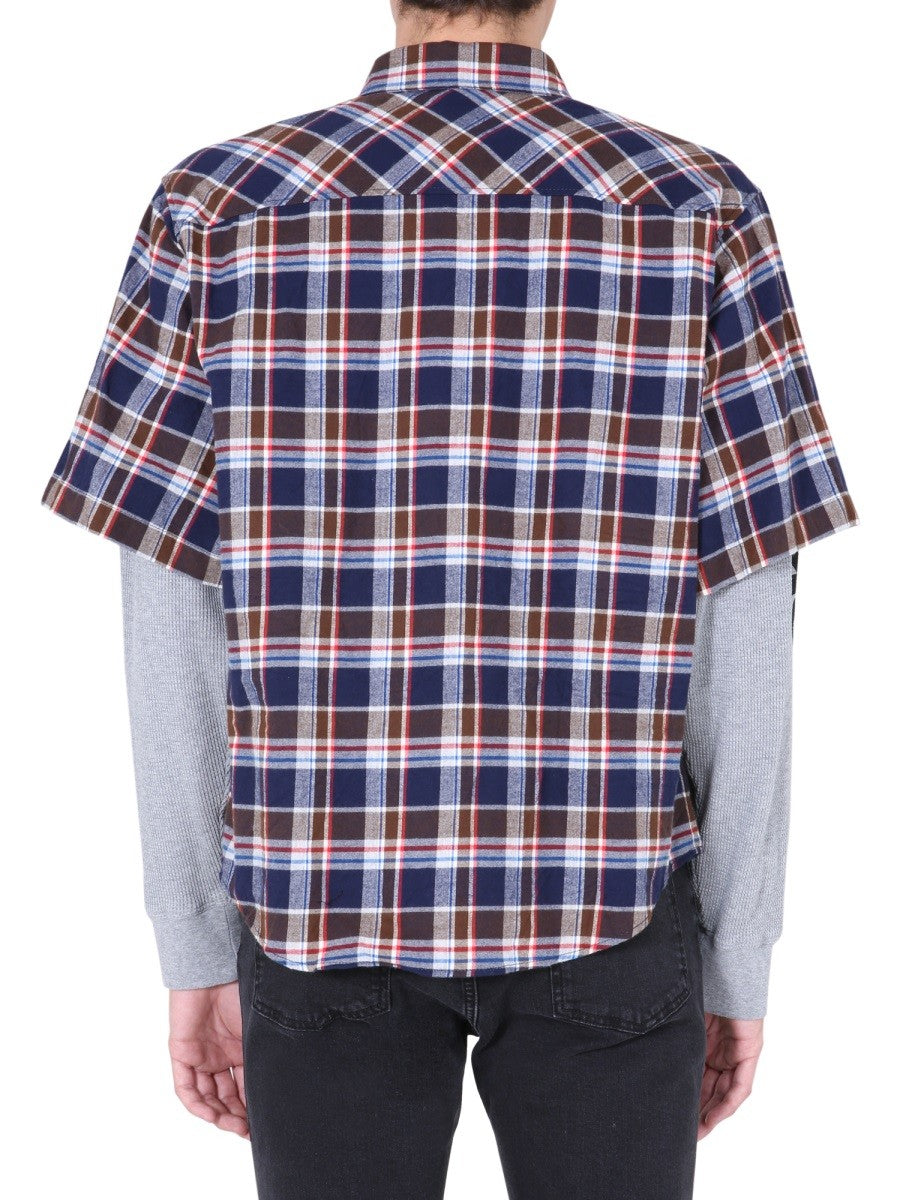 Dsquared2 Geruit Overhemd met dubbele mouwen – Meerkleurig